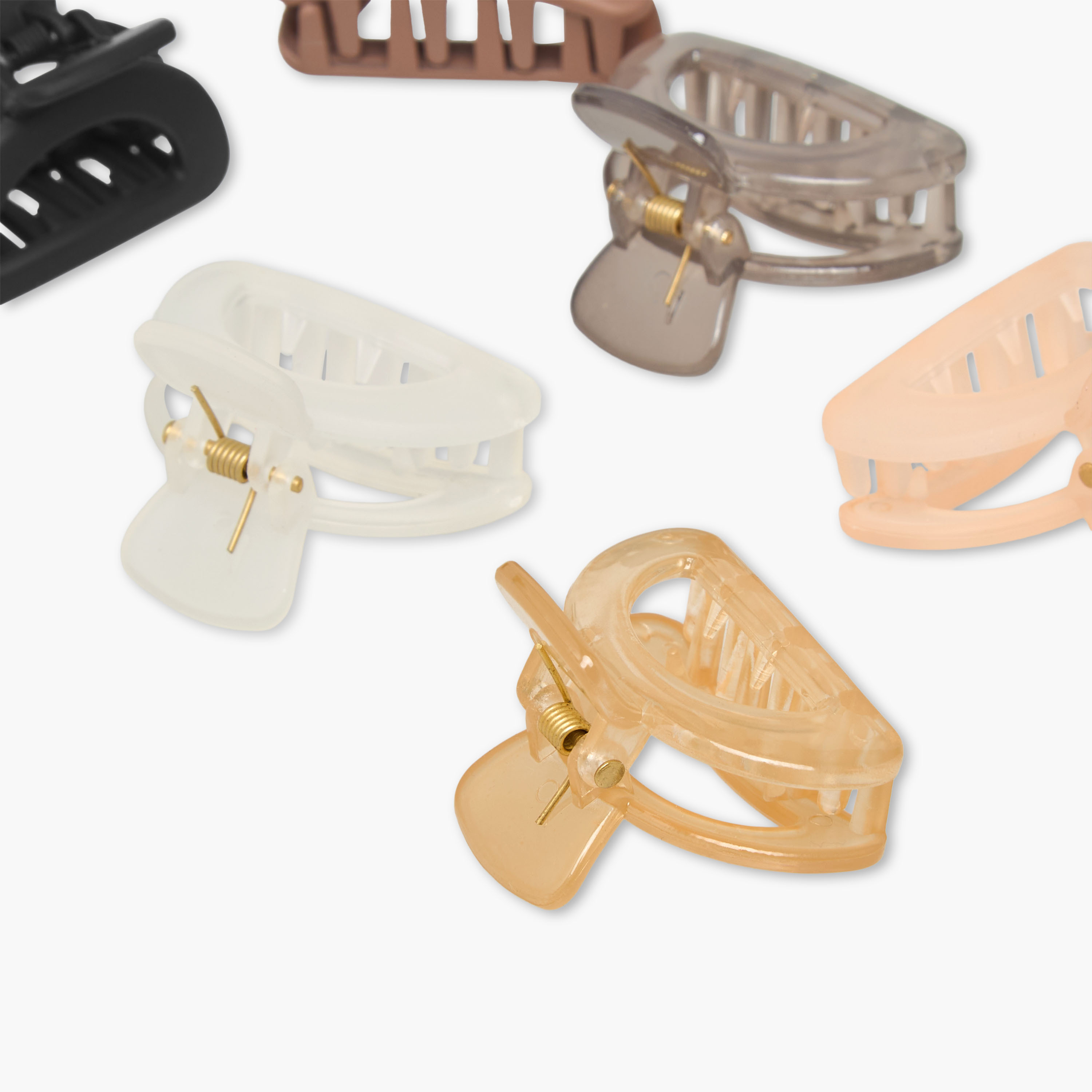 Gloo Pack of 6 Curved Shape Hair Clamps-women-hairaccessories-clamps-image-6