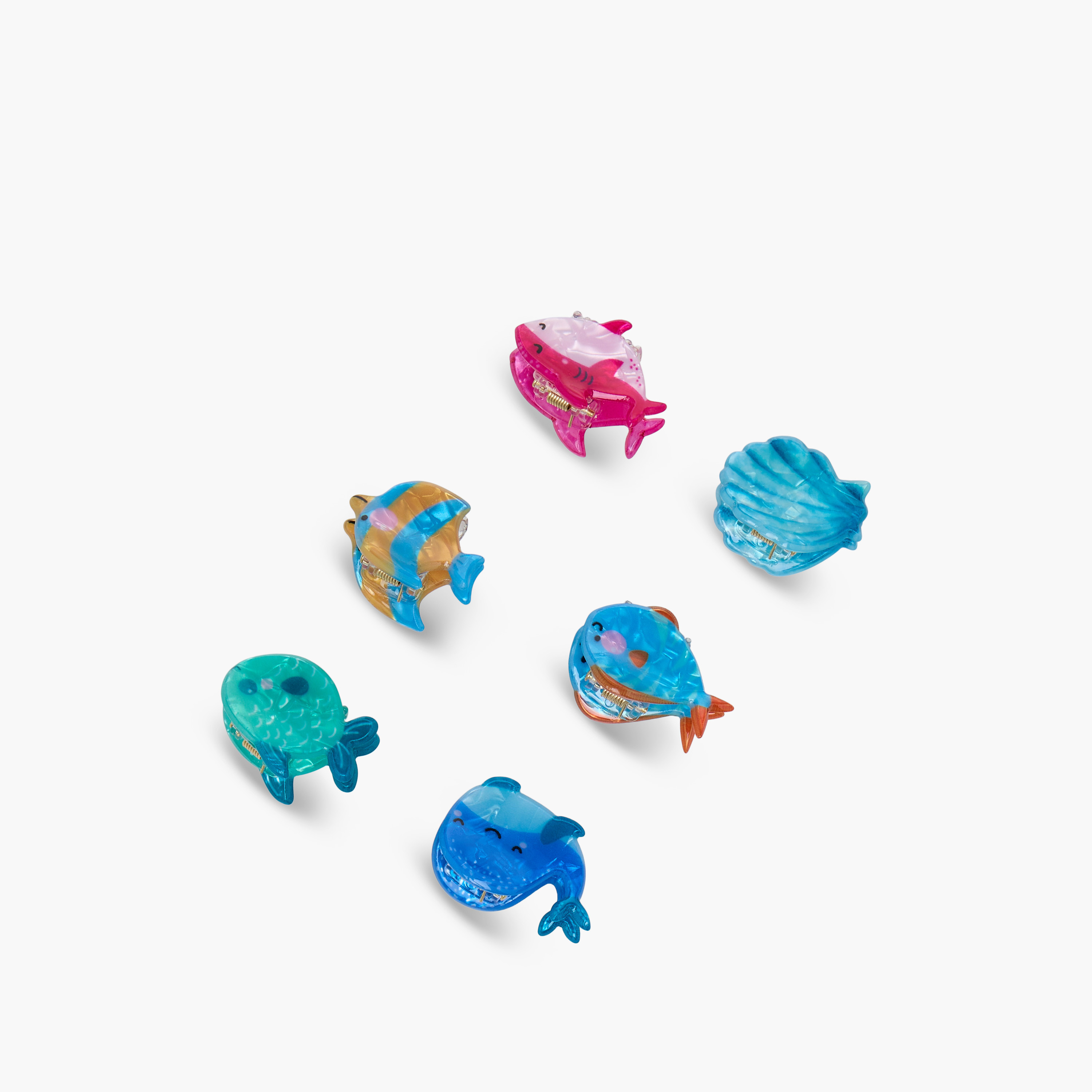 Gloo Pack of 6 Fish Shaped Hair Clamp-women-hairaccessories-clamps-image-8