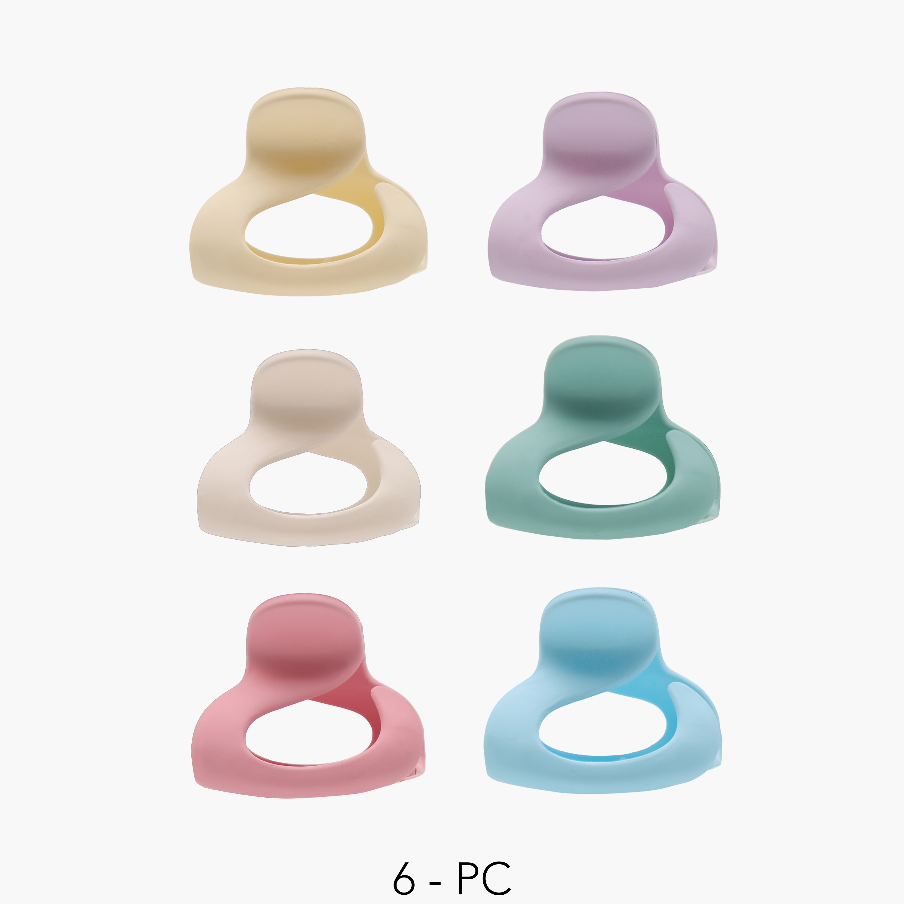 Gloo Pack of 6 Hair Clamps-women-hairaccessories-clamps-image-1