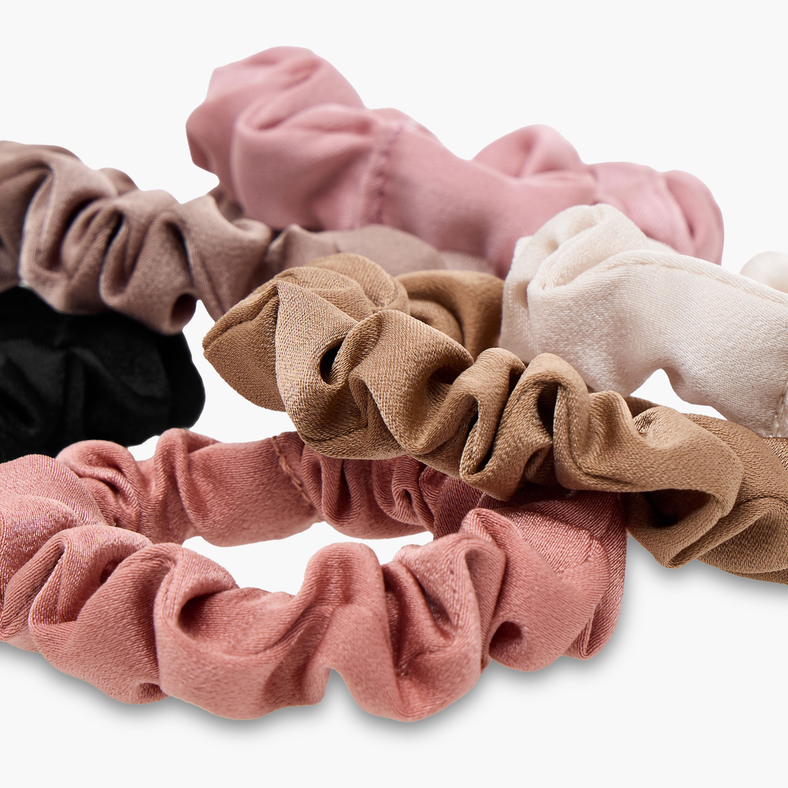 Gloo Pack of 6 Fabric Hair Scrunchie-women-hairaccessories-scrunchies-image-4