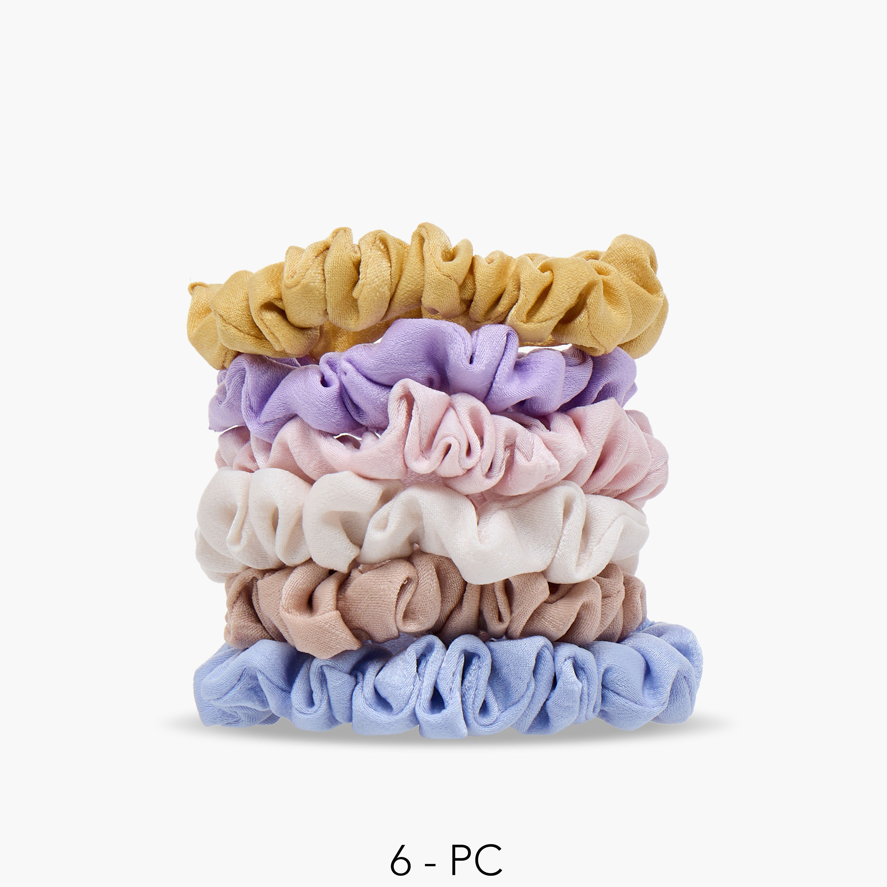 طقم ربطات سكرانشي قماشية 6 قطع من جلو-women-hairaccessories-scrunchies-image-1