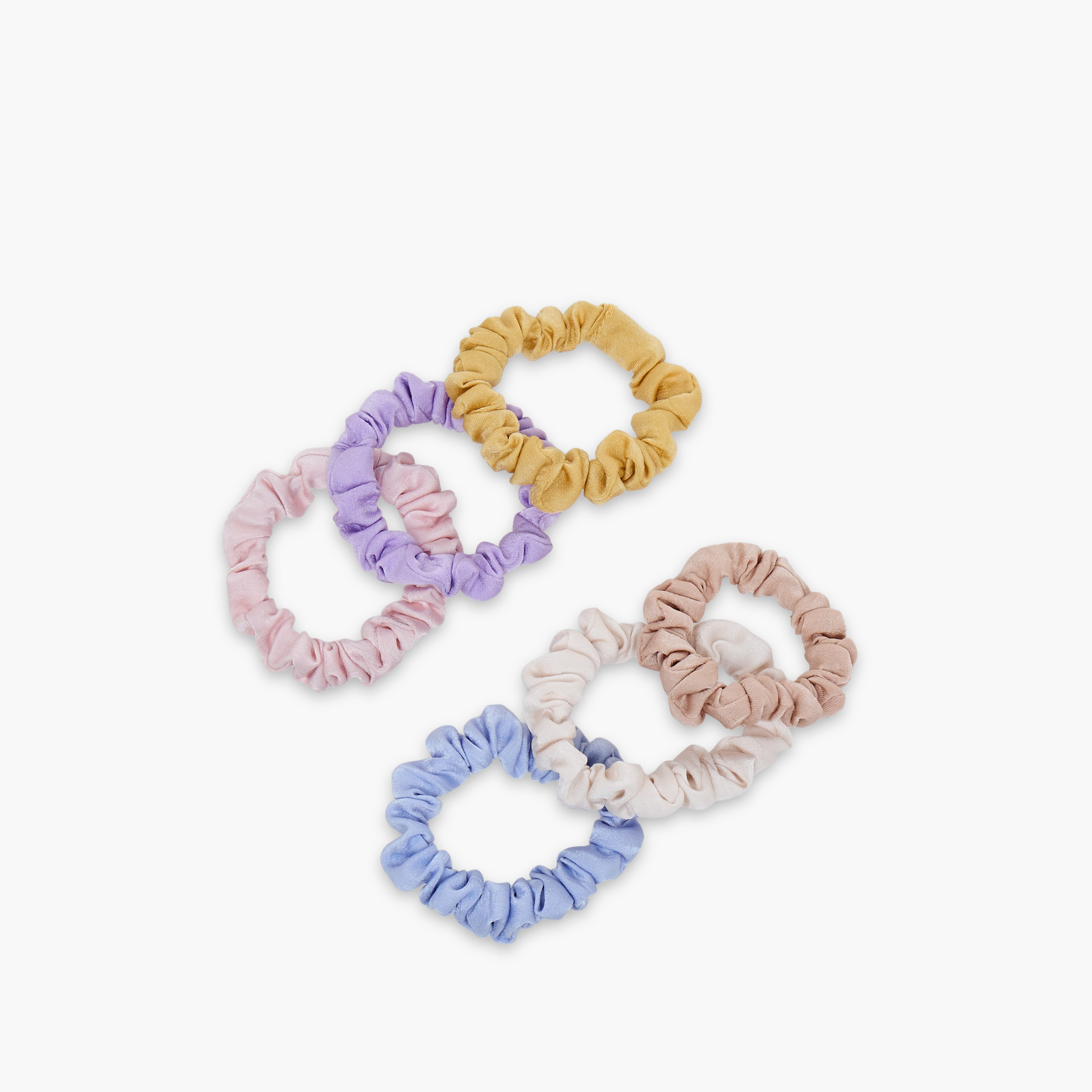 طقم ربطات سكرانشي قماشية 6 قطع من جلو-women-hairaccessories-scrunchies-image-2