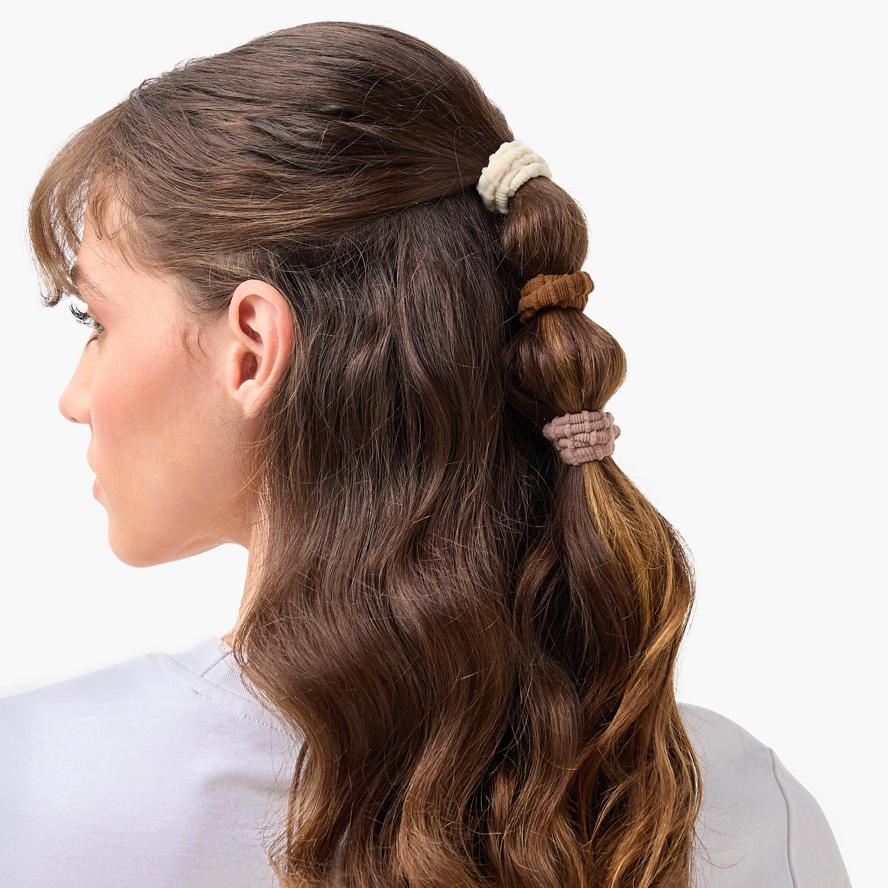 Pack of 12 Ribbed Hair Tie-women-hairaccessories-scrunchies-image-2