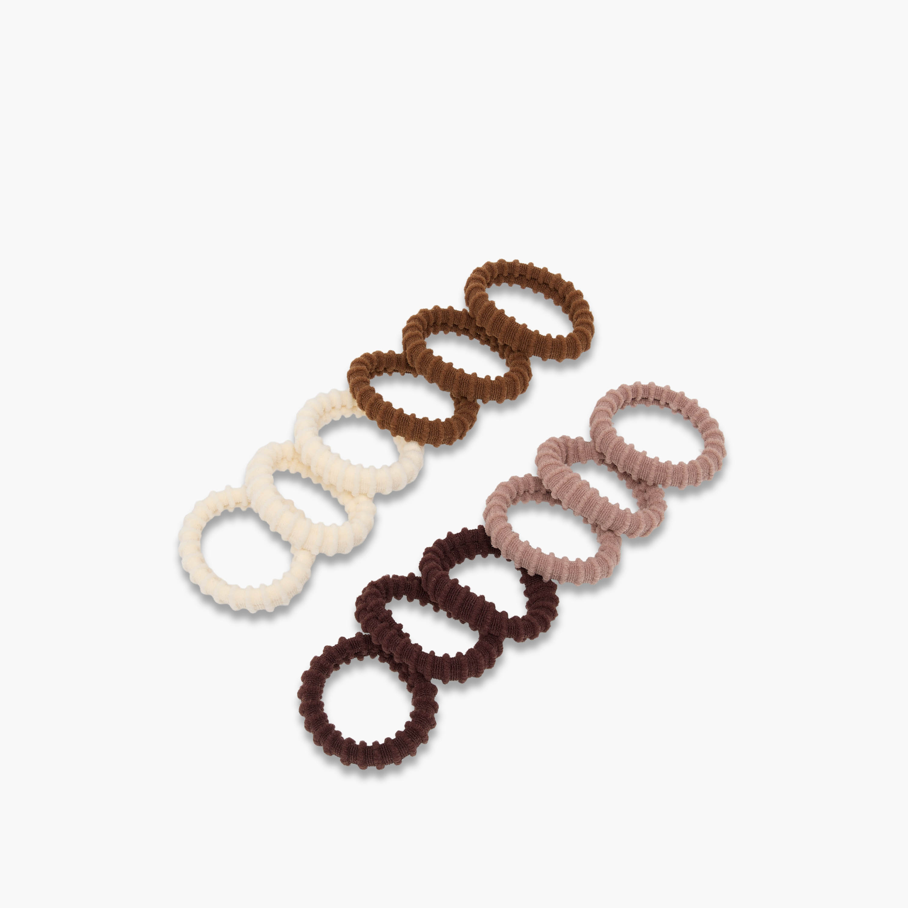 Pack of 12 Ribbed Hair Tie-women-hairaccessories-scrunchies-image-8