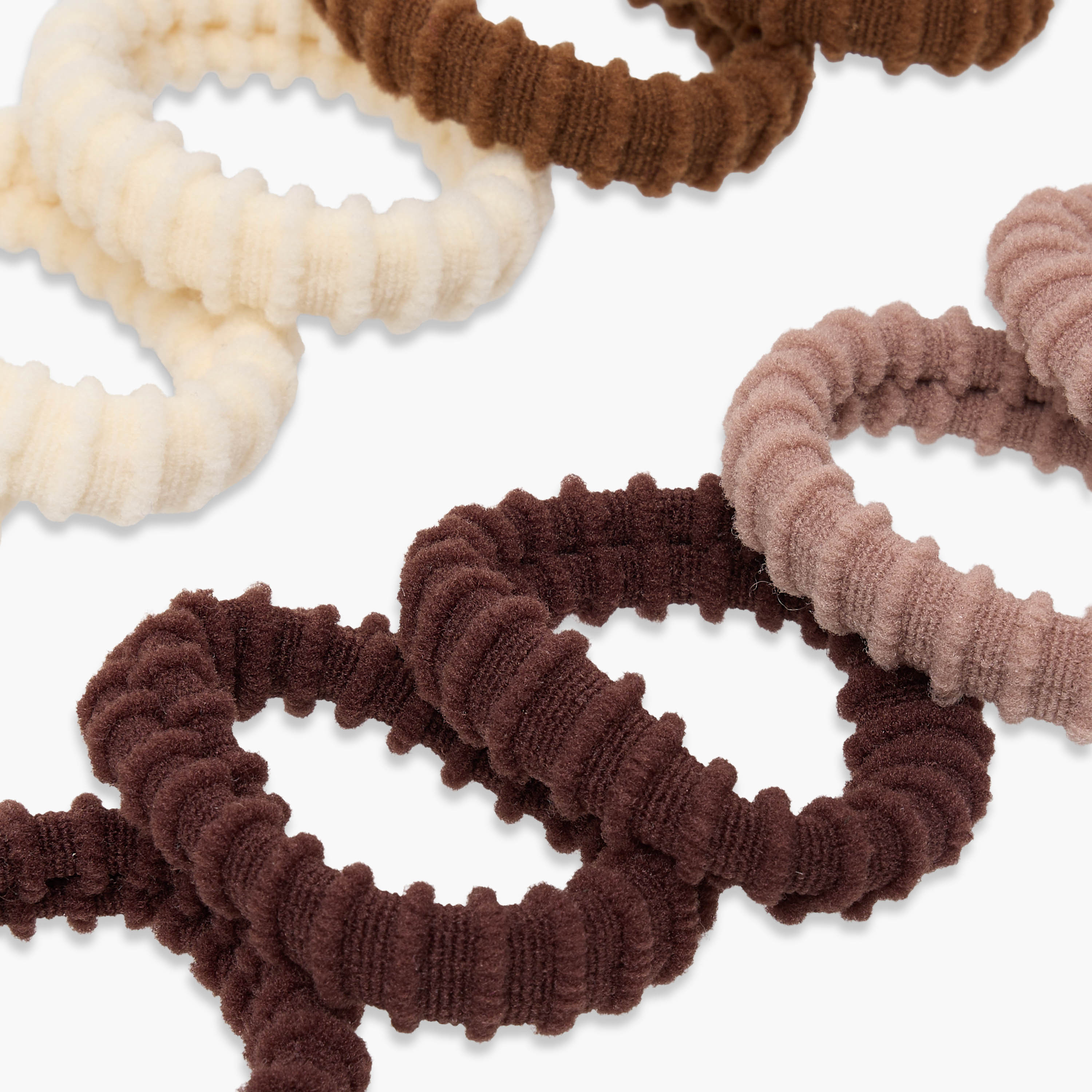 Pack of 12 Ribbed Hair Tie-women-hairaccessories-scrunchies-image-9
