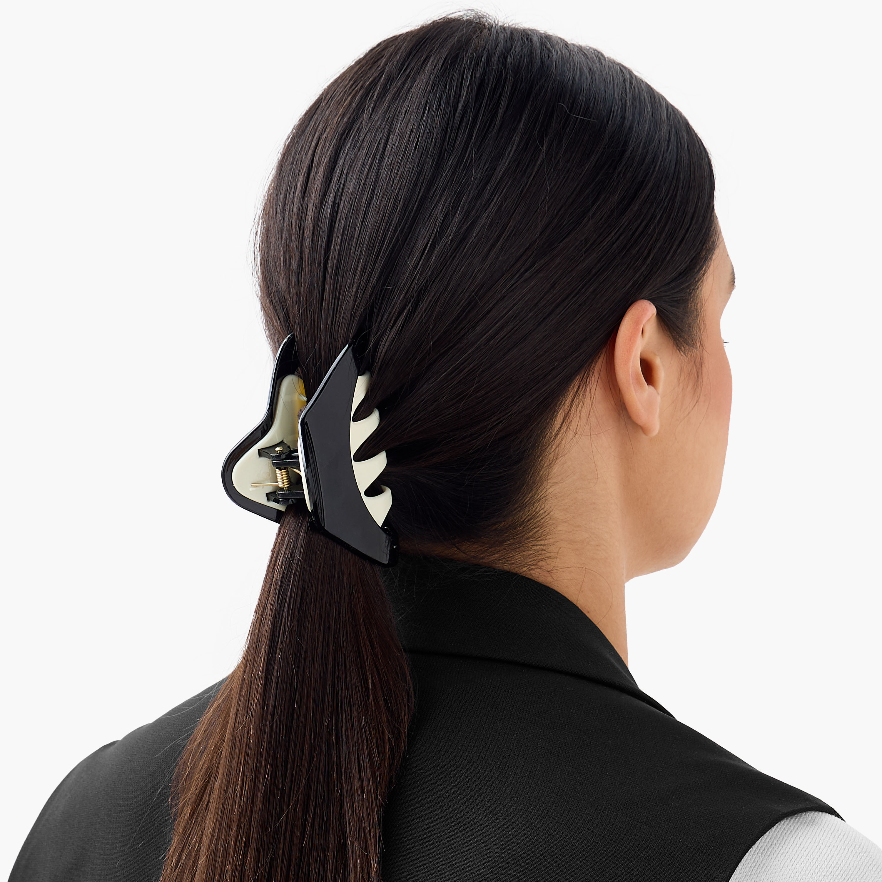 Pack of 2 - Panelled Hair Clamp-women-hairaccessories-clamps-image-2