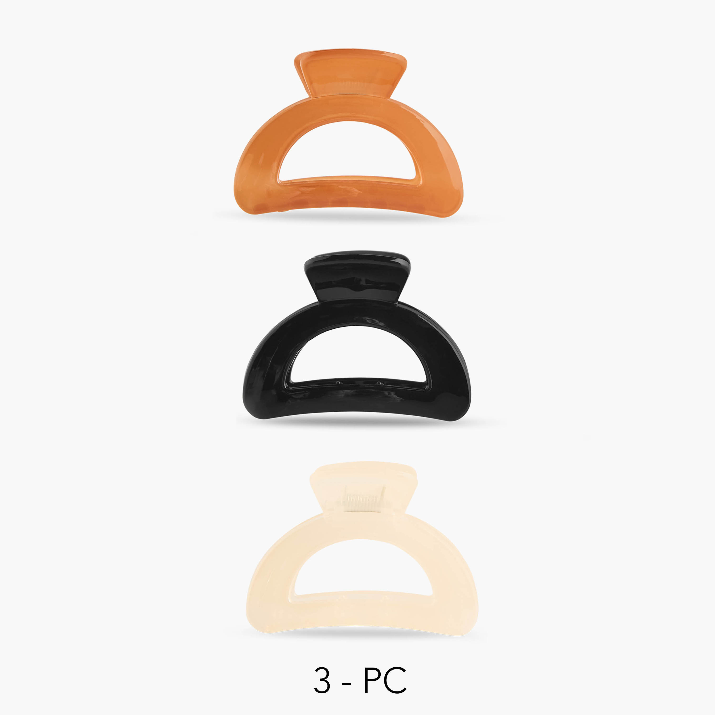 Pack of 3 - Cutout Hair Clamp-women-hairaccessories-clamps-image-1