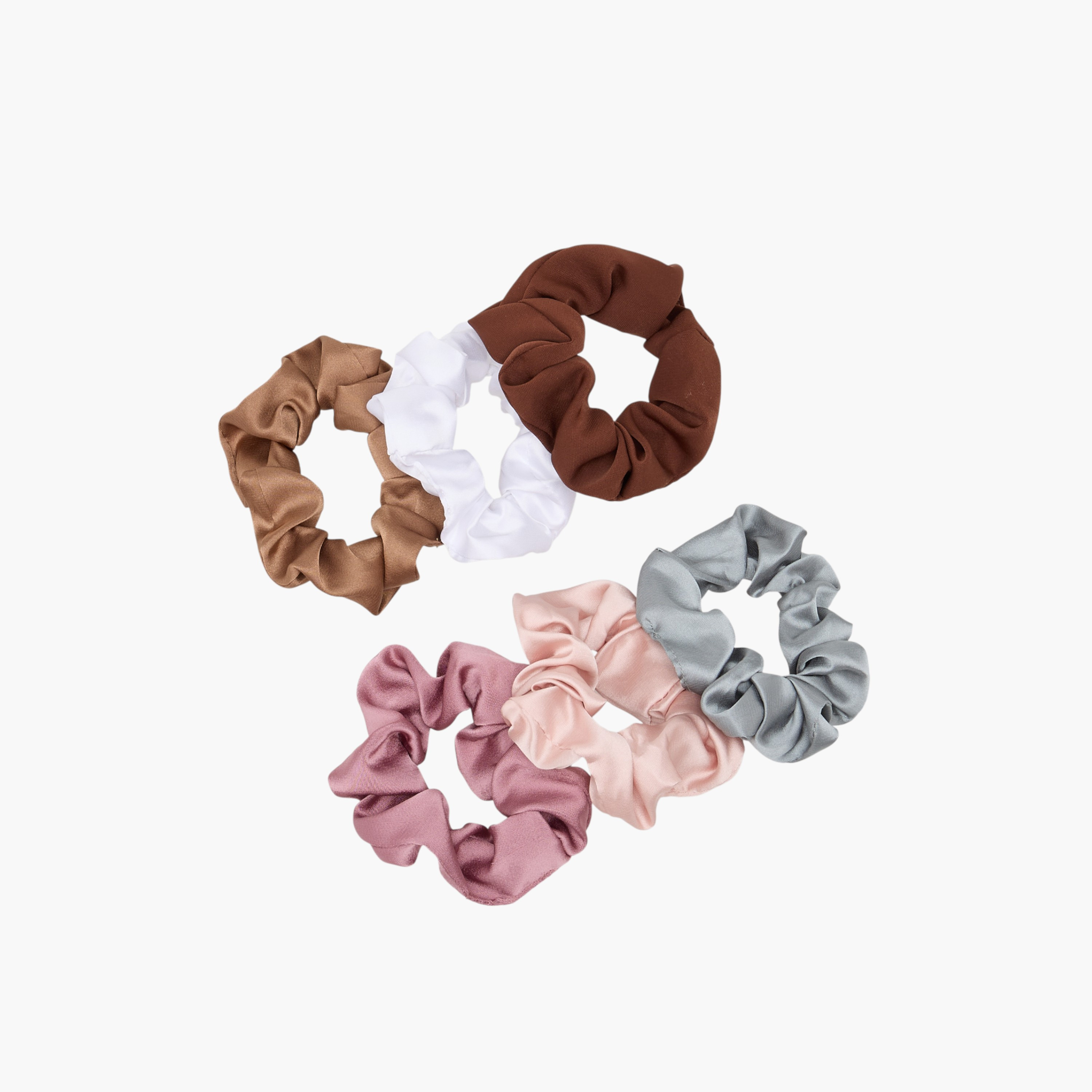 Pack of 6 Satin Hair Scrunchie-women-hairaccessories-scrunchies-image-4