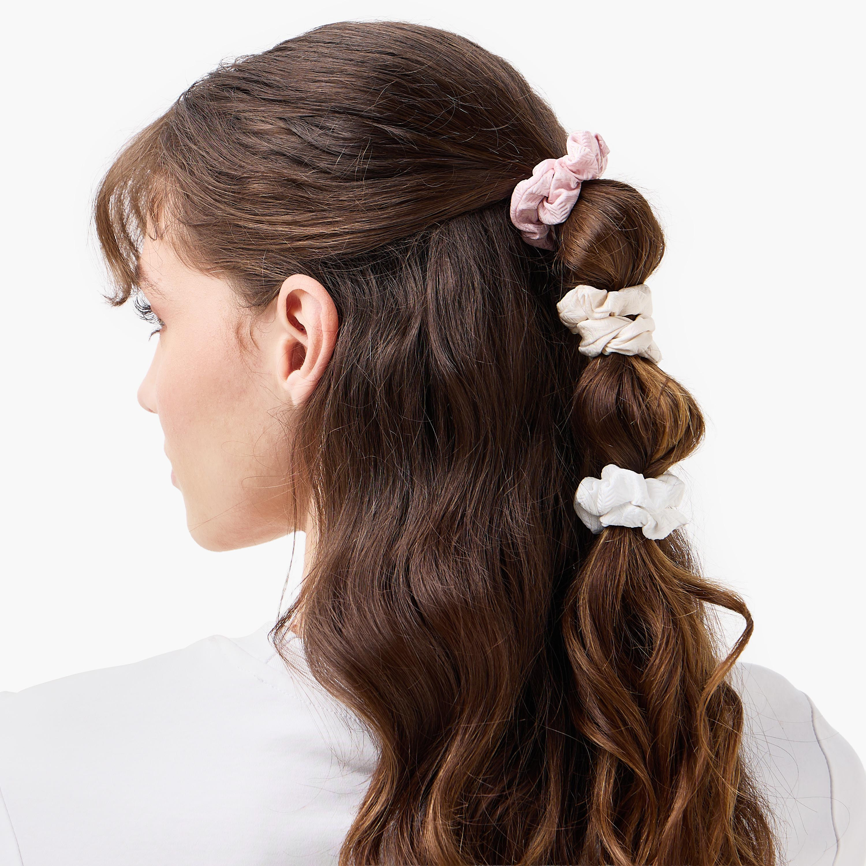 Pack of 8 Textured Hair Scrunchie-women-hairaccessories-scrunchies-image-2
