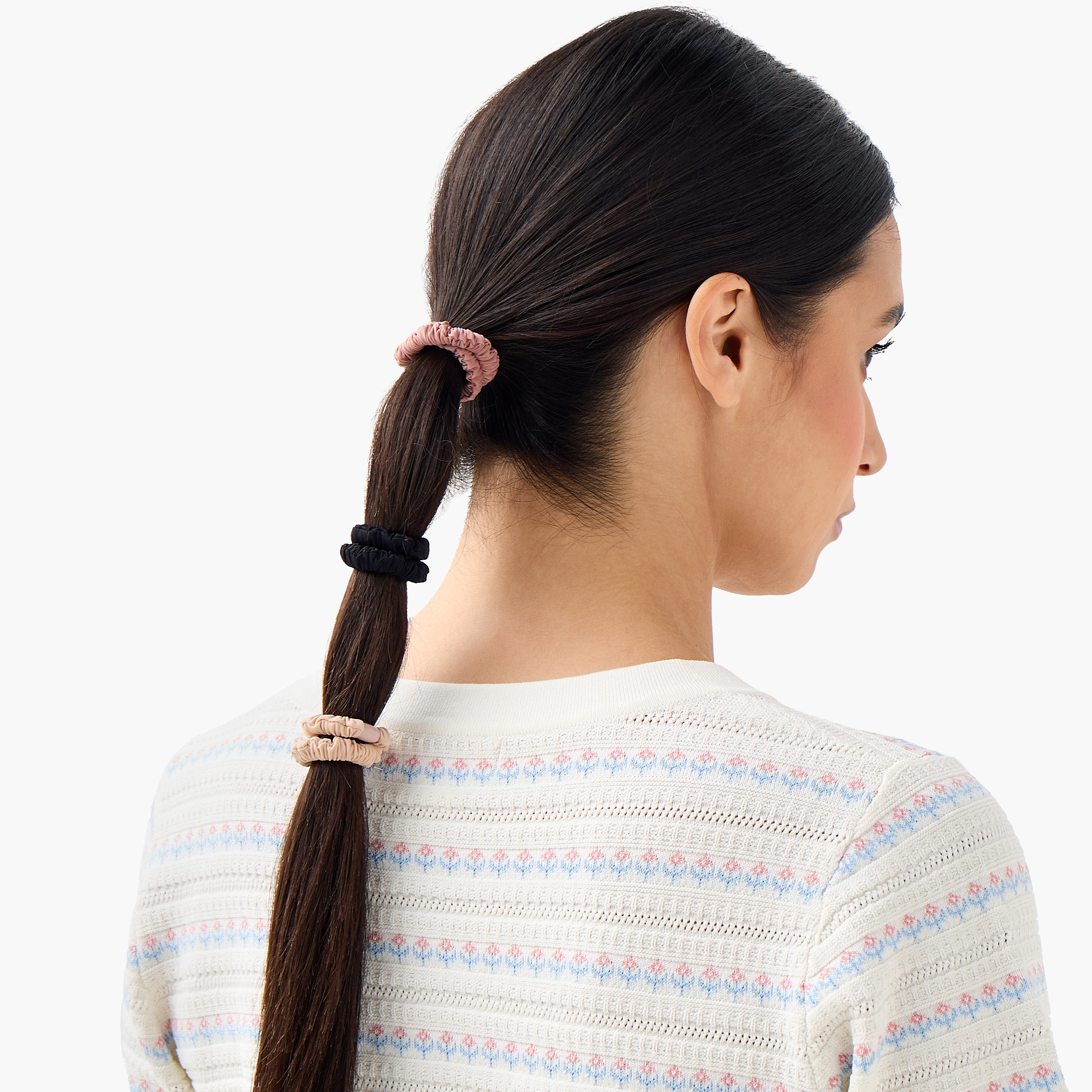 Pack of 9 - Elasticated Hair Tie-women-hairaccessories-bands-image-2