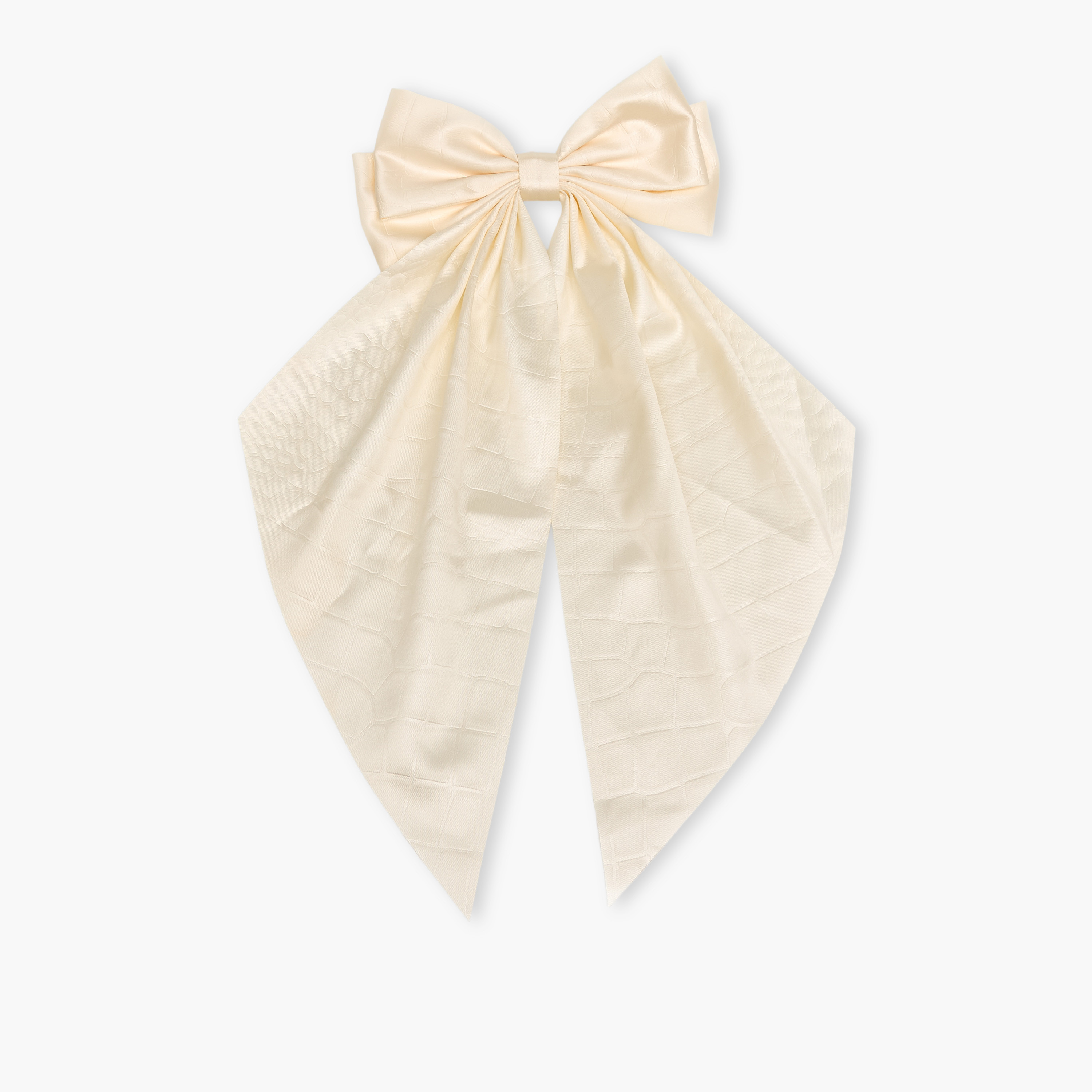 Solid Bow Barrette Hair Clip-women-hairaccessories-clamps-image-1