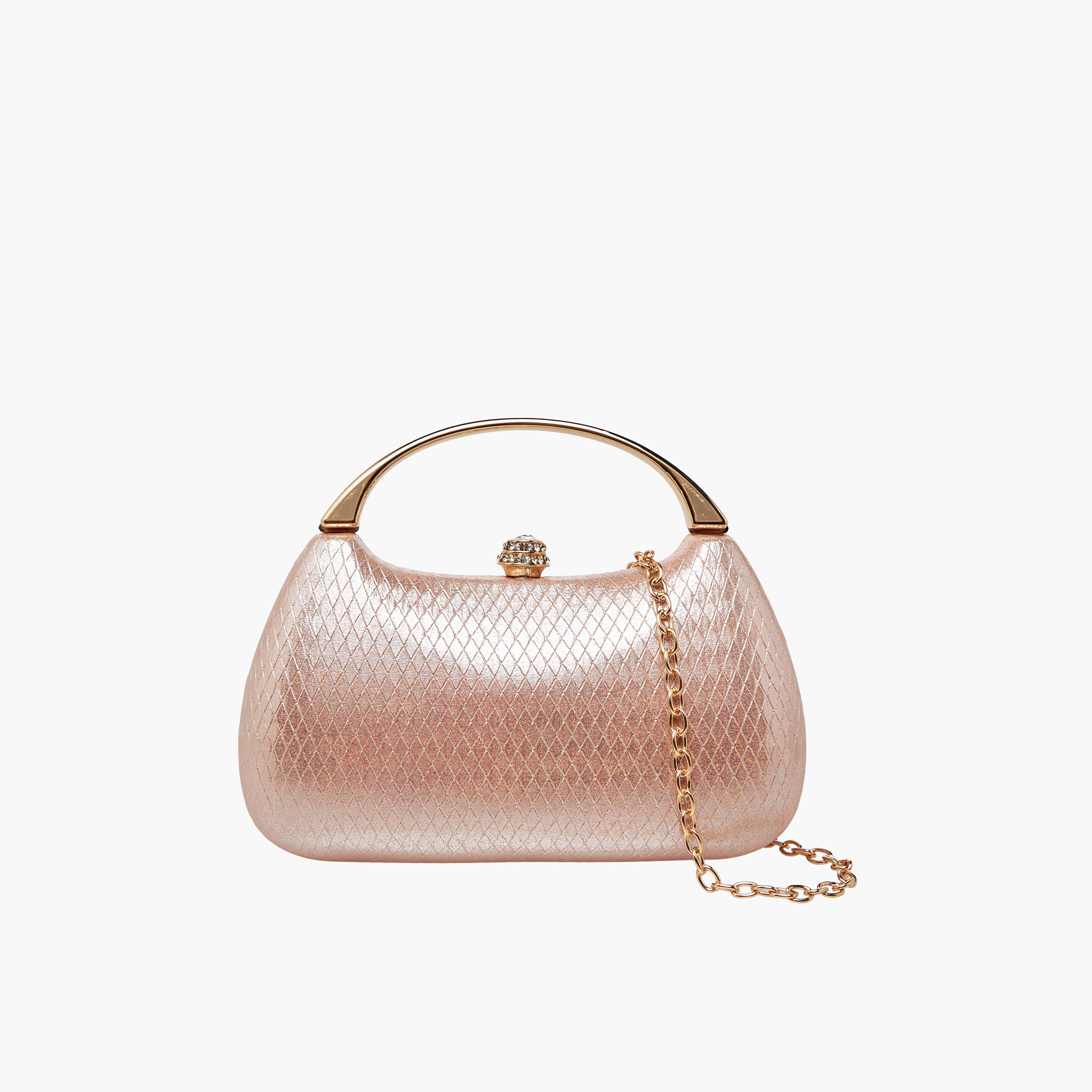 شنطة كلاتش بارزة الملمس مع مقبض حمل-women-bagsandwallets-handbags-image-1