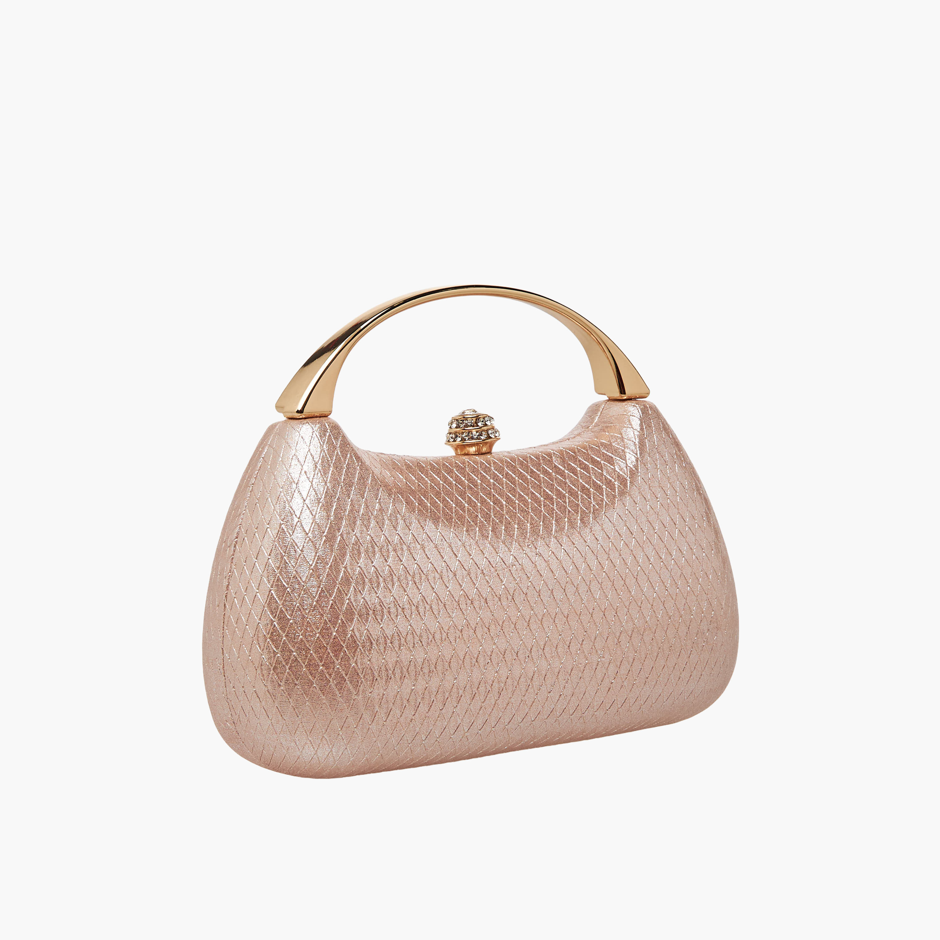 شنطة كلاتش بارزة الملمس مع مقبض حمل-women-bagsandwallets-handbags-image-3