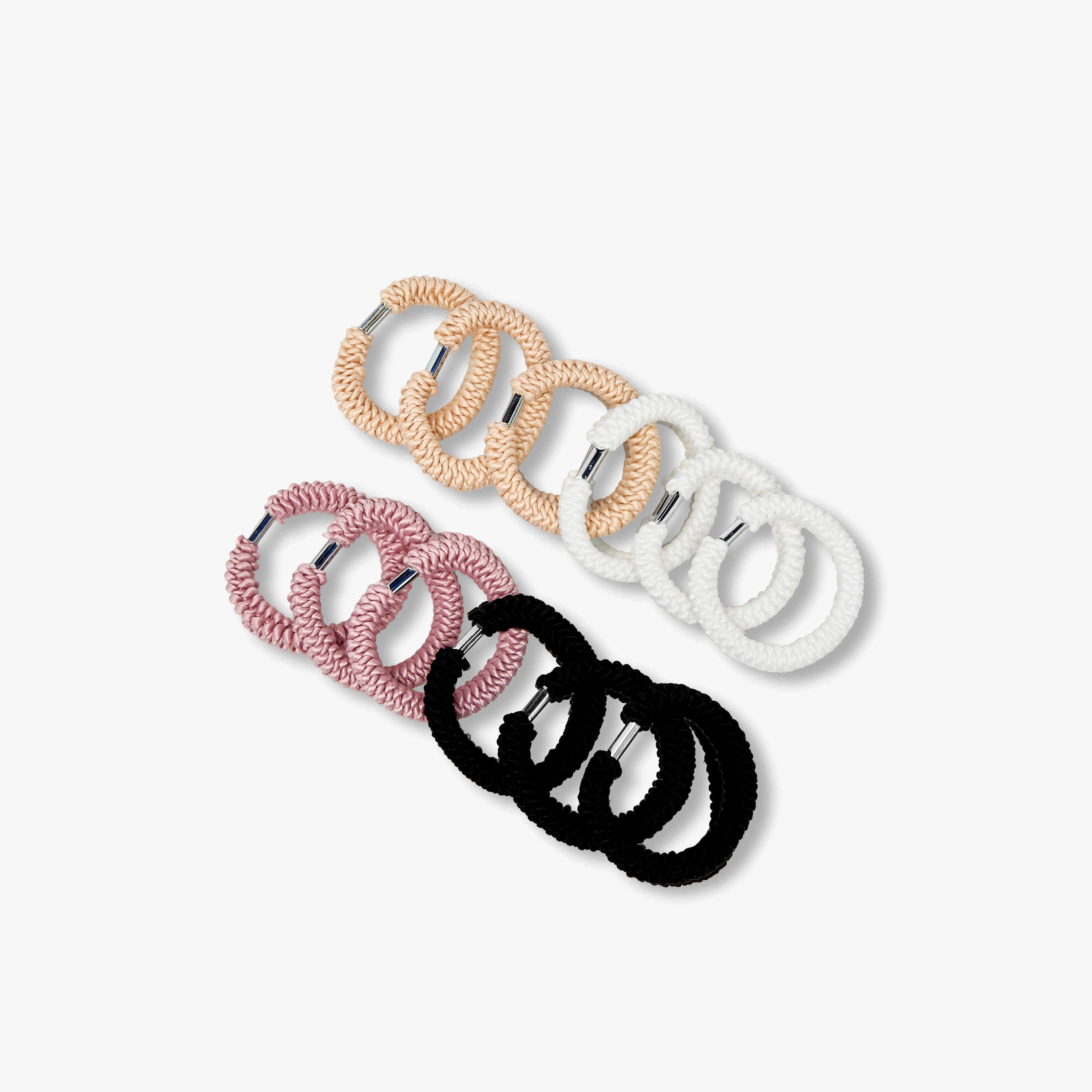 Gloo Pack of 12 Braided Hair Tie-women-hairaccessories-bands-image-2