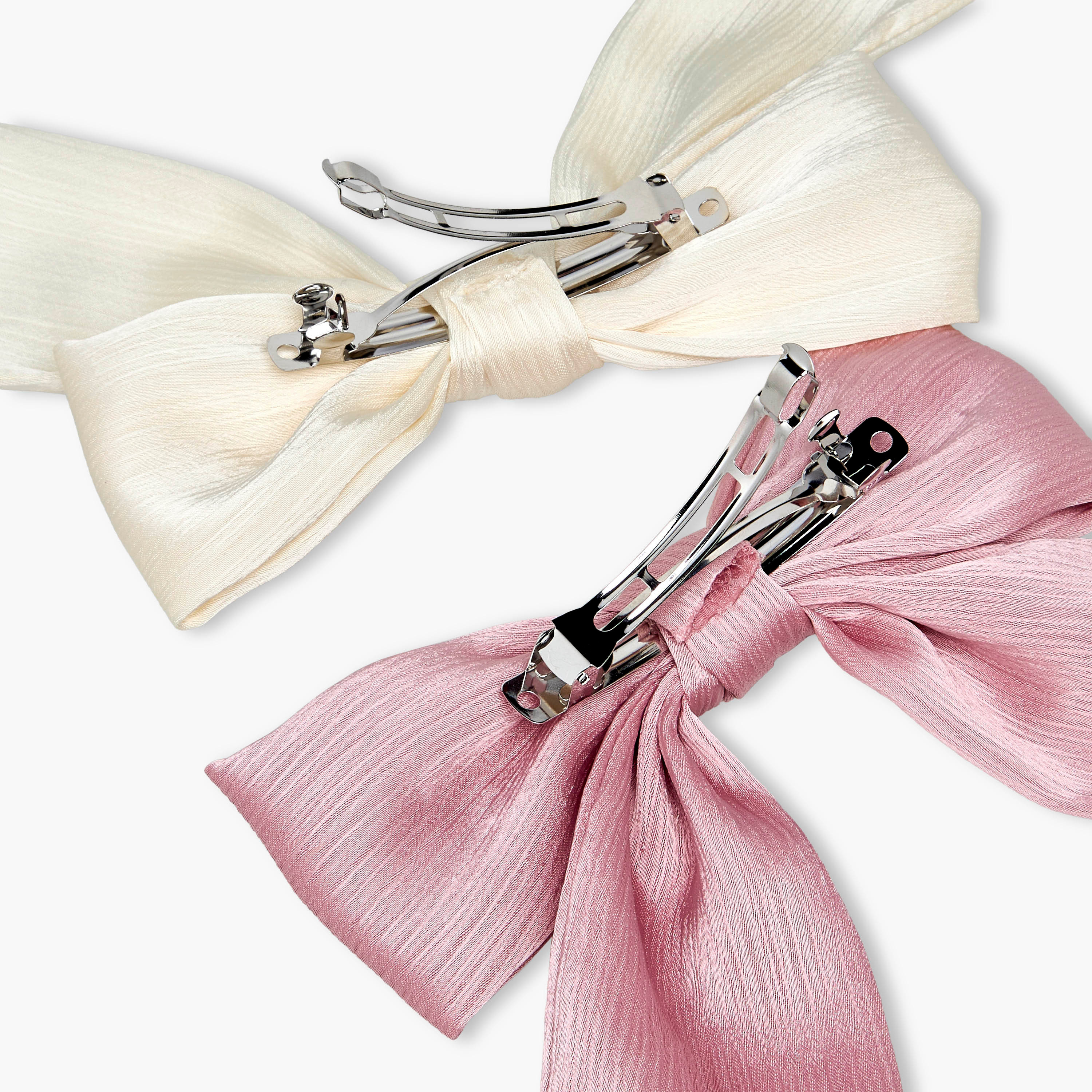 Gloo Pack of 2 Bow Shape Barrette Hair Clip-women-hairaccessories-clamps-image-6