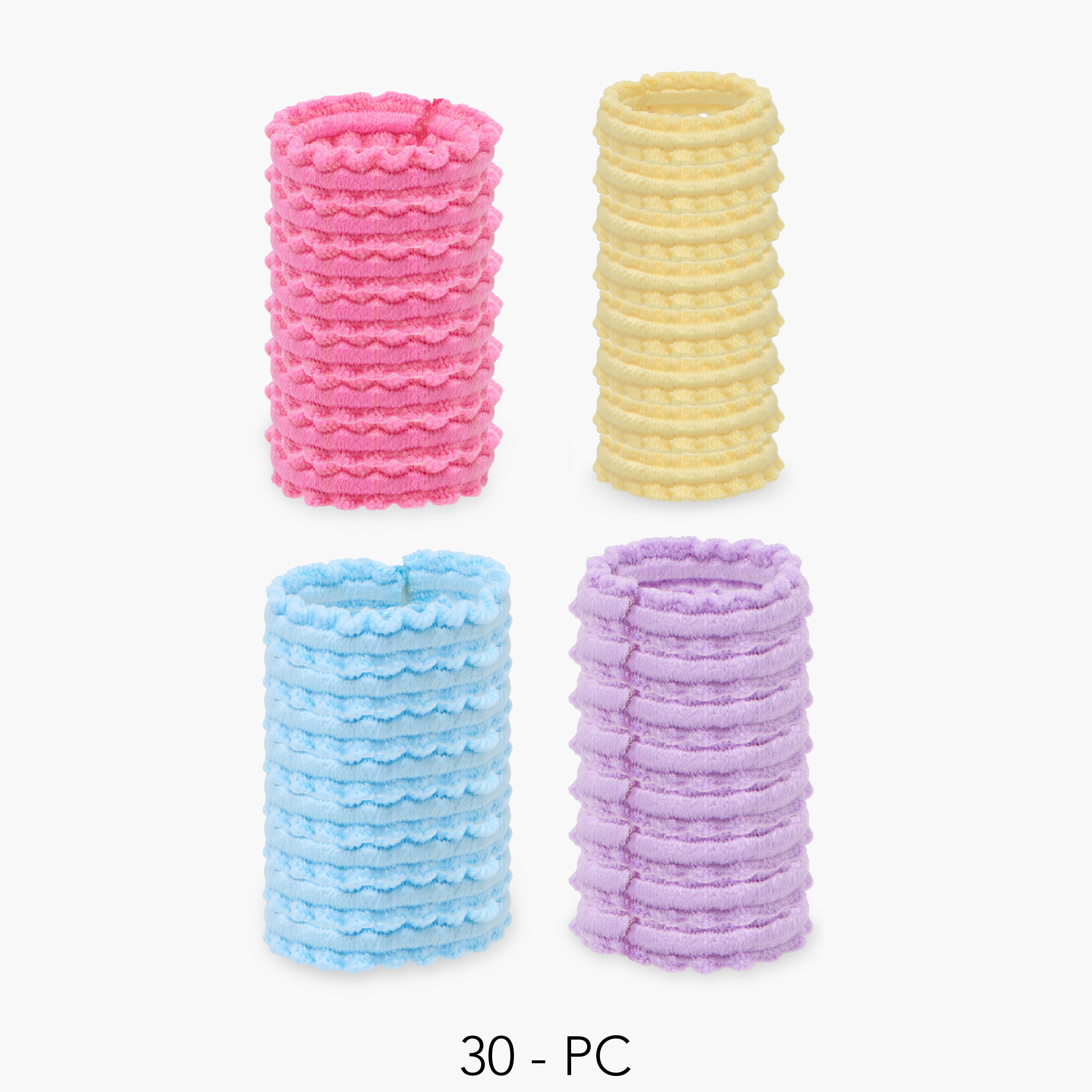Gloo Pack of 30 Wave Textured Hair Tie-women-hairaccessories-scrunchies-image-1