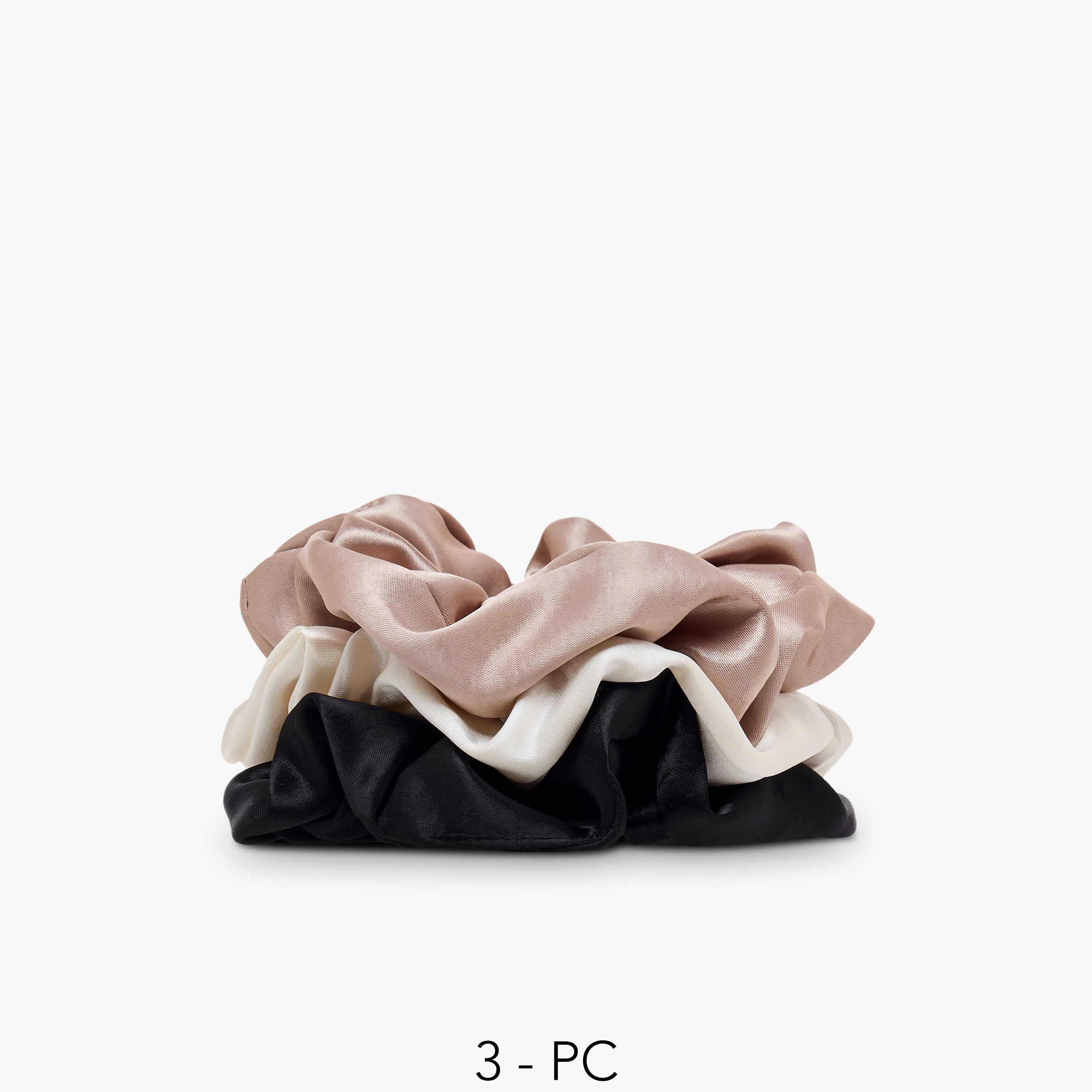 Gloo Pack of 3 Satin Hair Scrunchie-women-hairaccessories-scrunchies-image-1