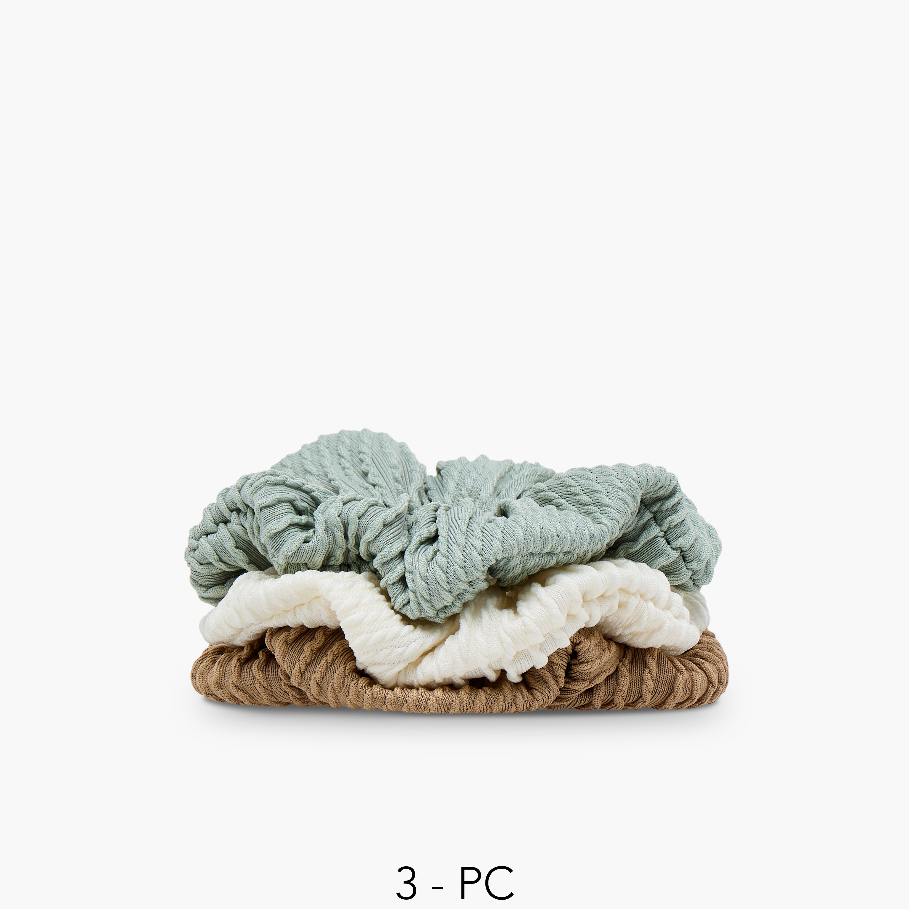 Gloo Pack of 3 Textured Hair Scrunchie-women-hairaccessories-scrunchies-image-1