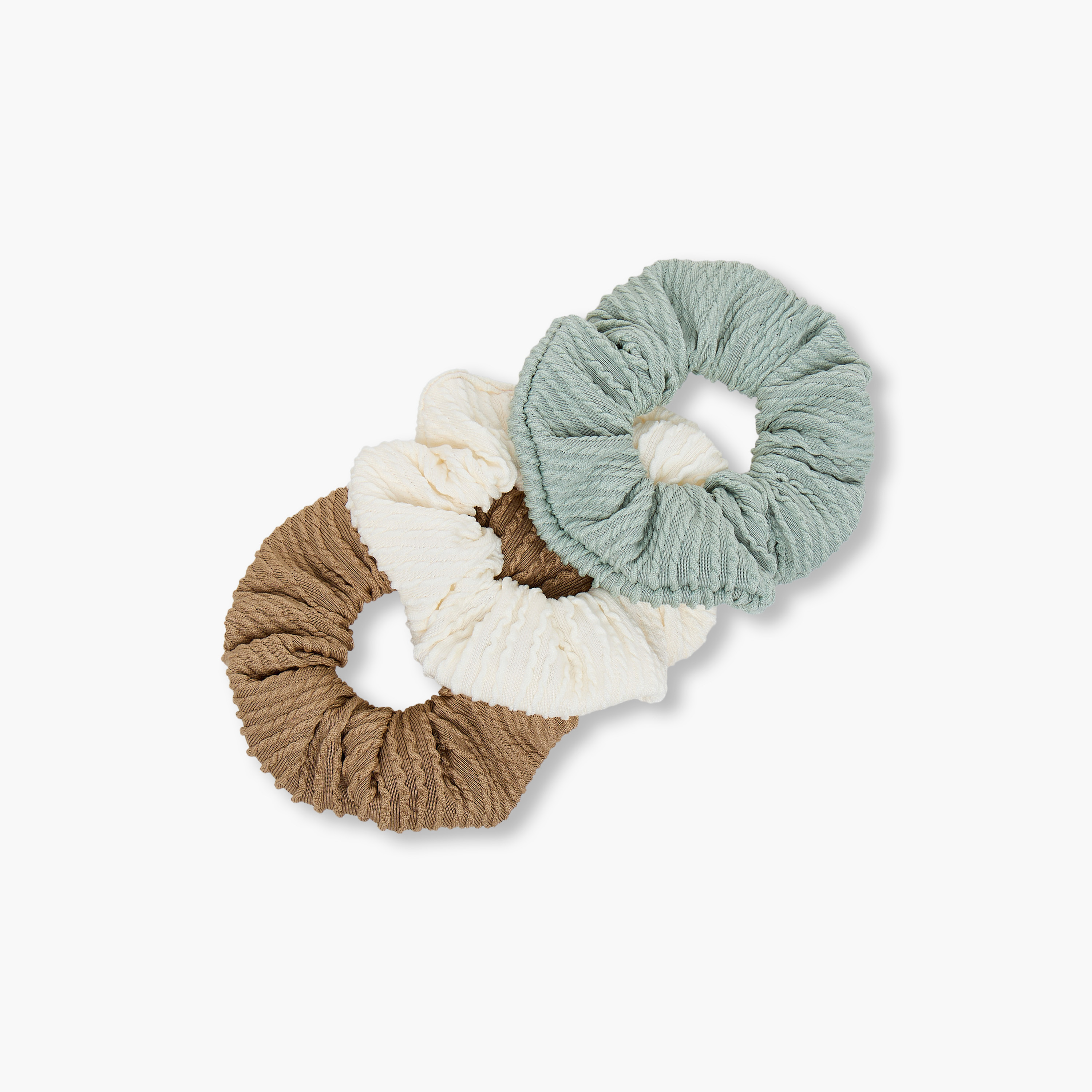 Gloo Pack of 3 Textured Hair Scrunchie-women-hairaccessories-scrunchies-image-2