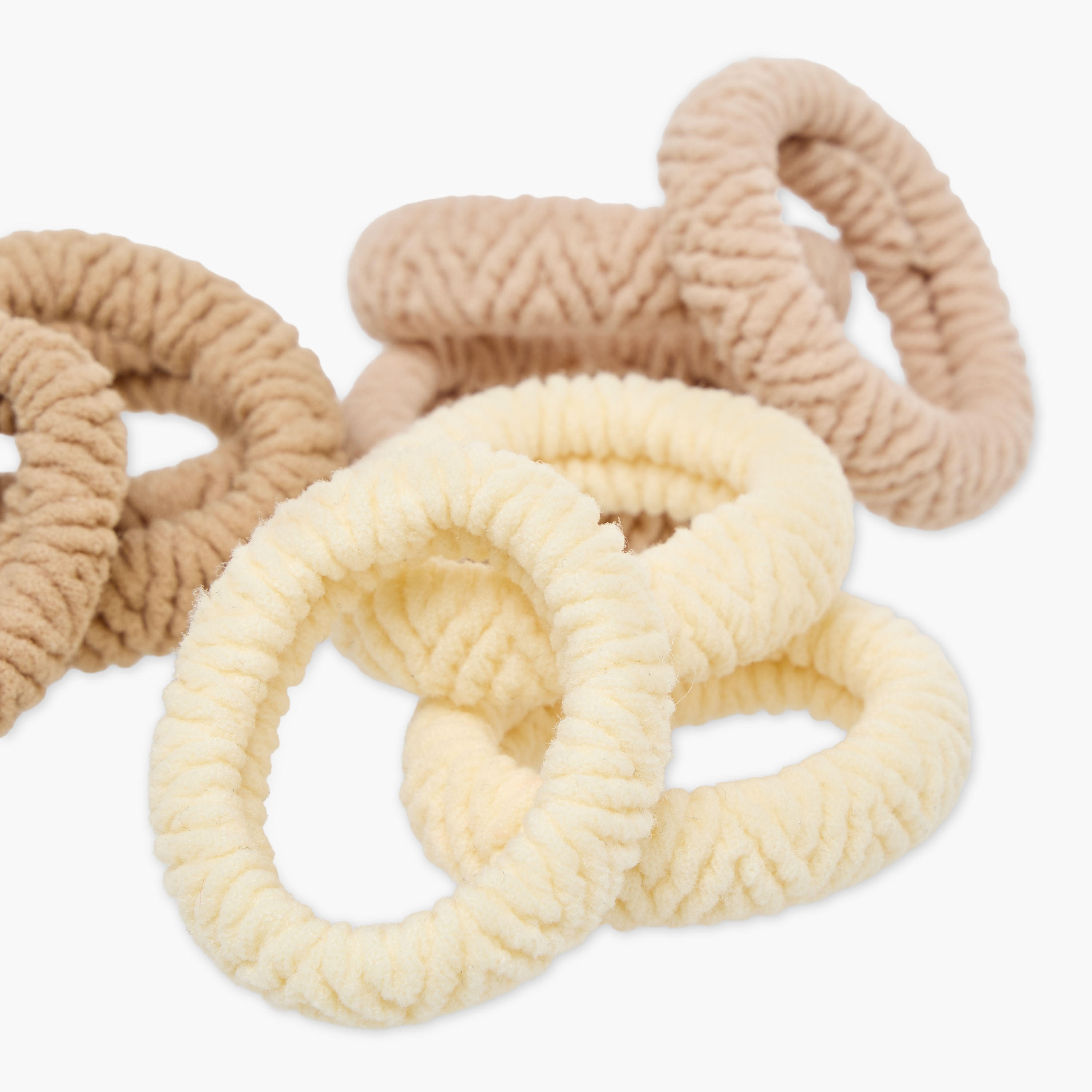 Gloo Pack of 9 Textured Hair Tie-women-hairaccessories-bands-image-4