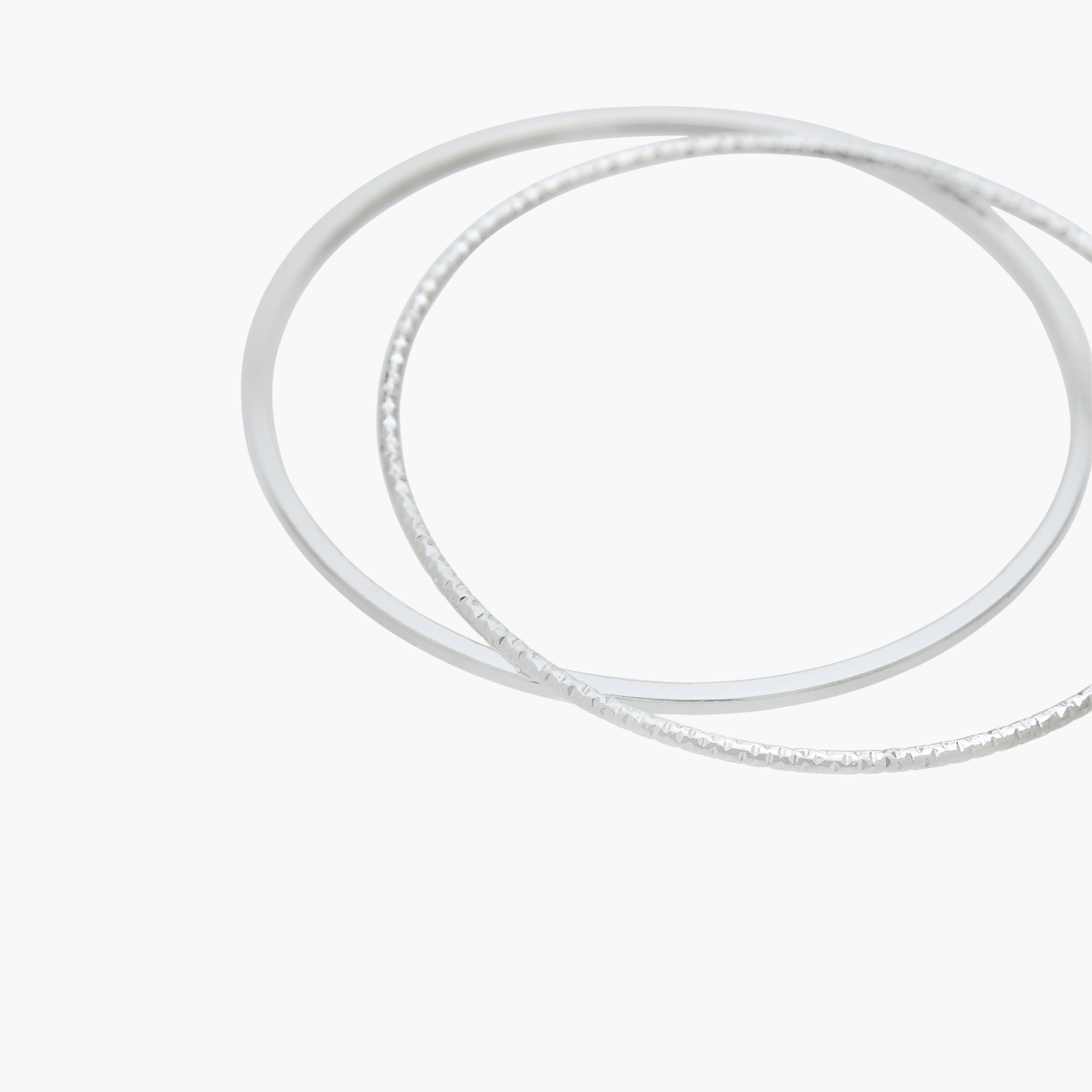 أساور معدن متنوعة بتشطيب فضي من جلو - عبوة 10 قطع-women-watchesandjewellery-jewellery-banglesandbracelets-image-23