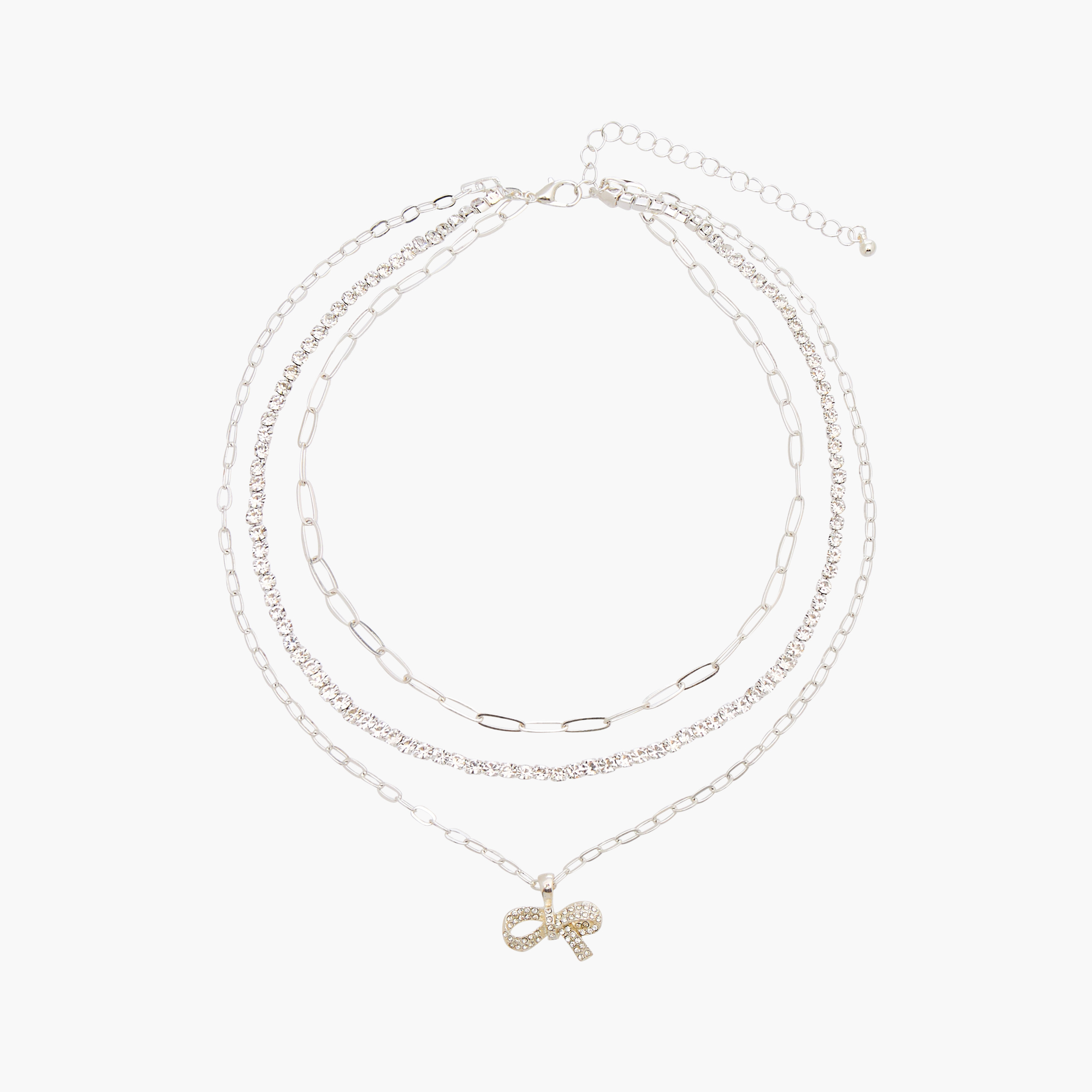 عقد معدن متعدد الطبقات بمشبك إغلاق من جلو-women-watchesandjewellery-jewellery-necklacesandpendants-image-1