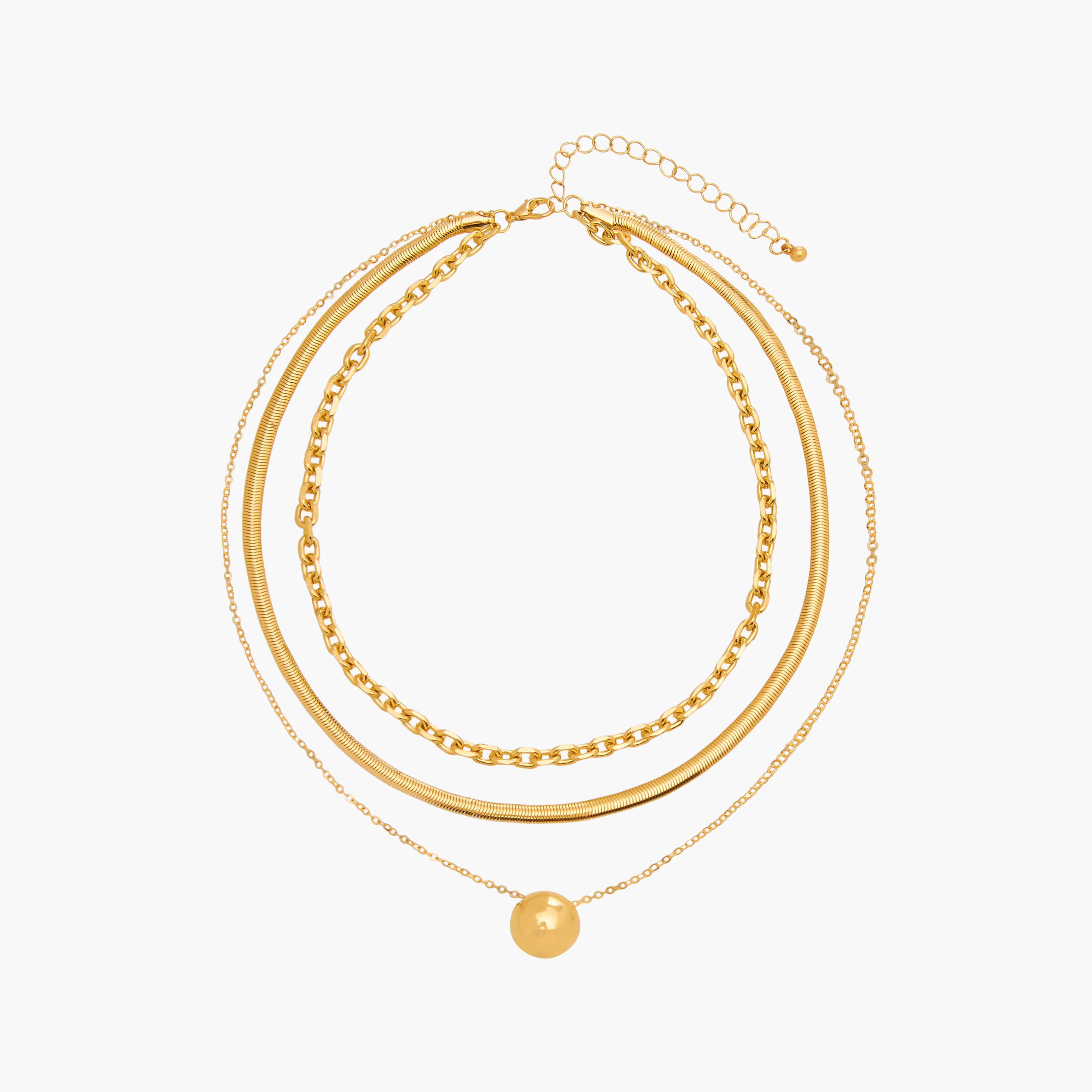 Gloo Metal Pendant Necklace with Lobster Clasp Closure-women-watchesandjewellery-jewellery-necklacesandpendants-image-1