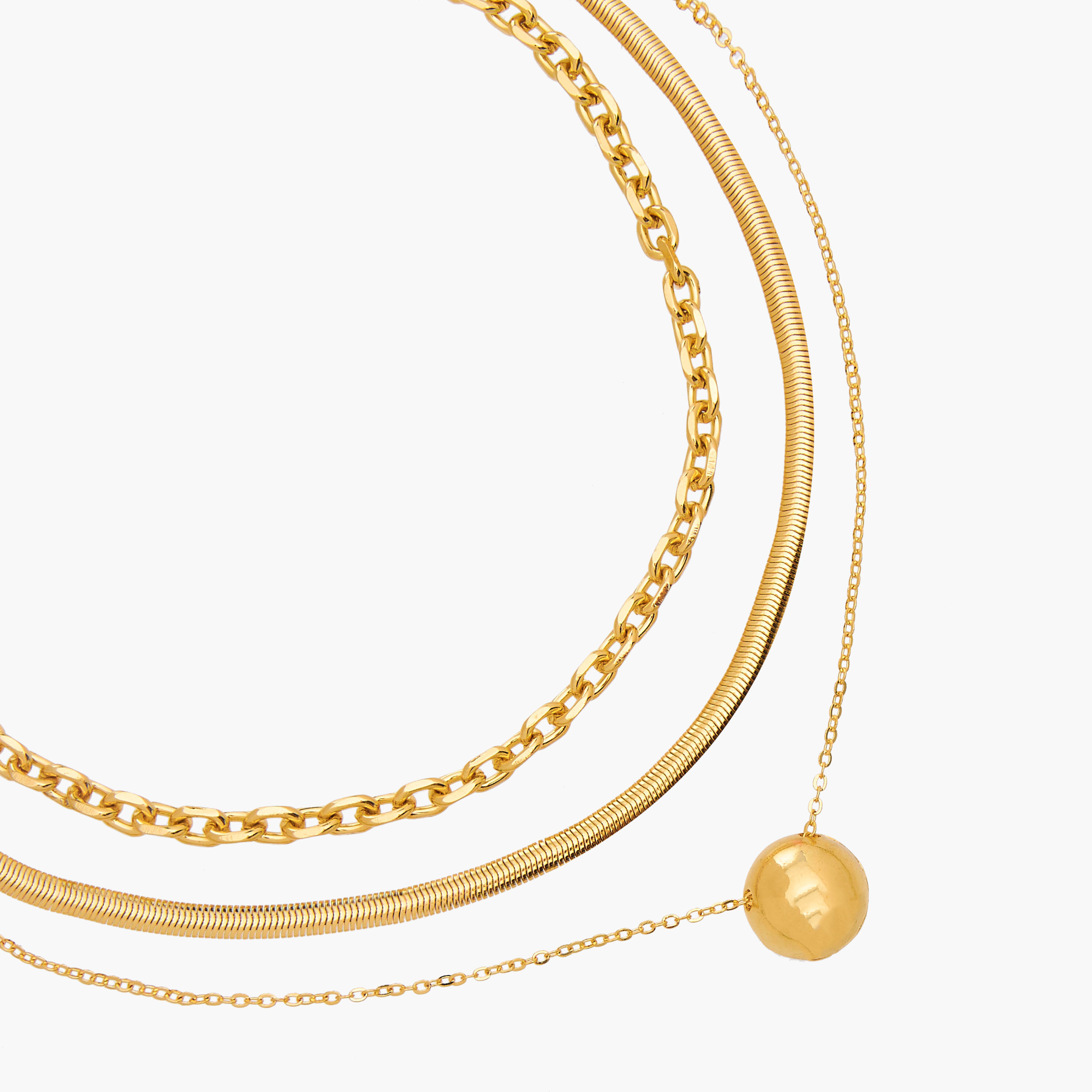 Gloo Metal Pendant Necklace with Lobster Clasp Closure-women-watchesandjewellery-jewellery-necklacesandpendants-image-2