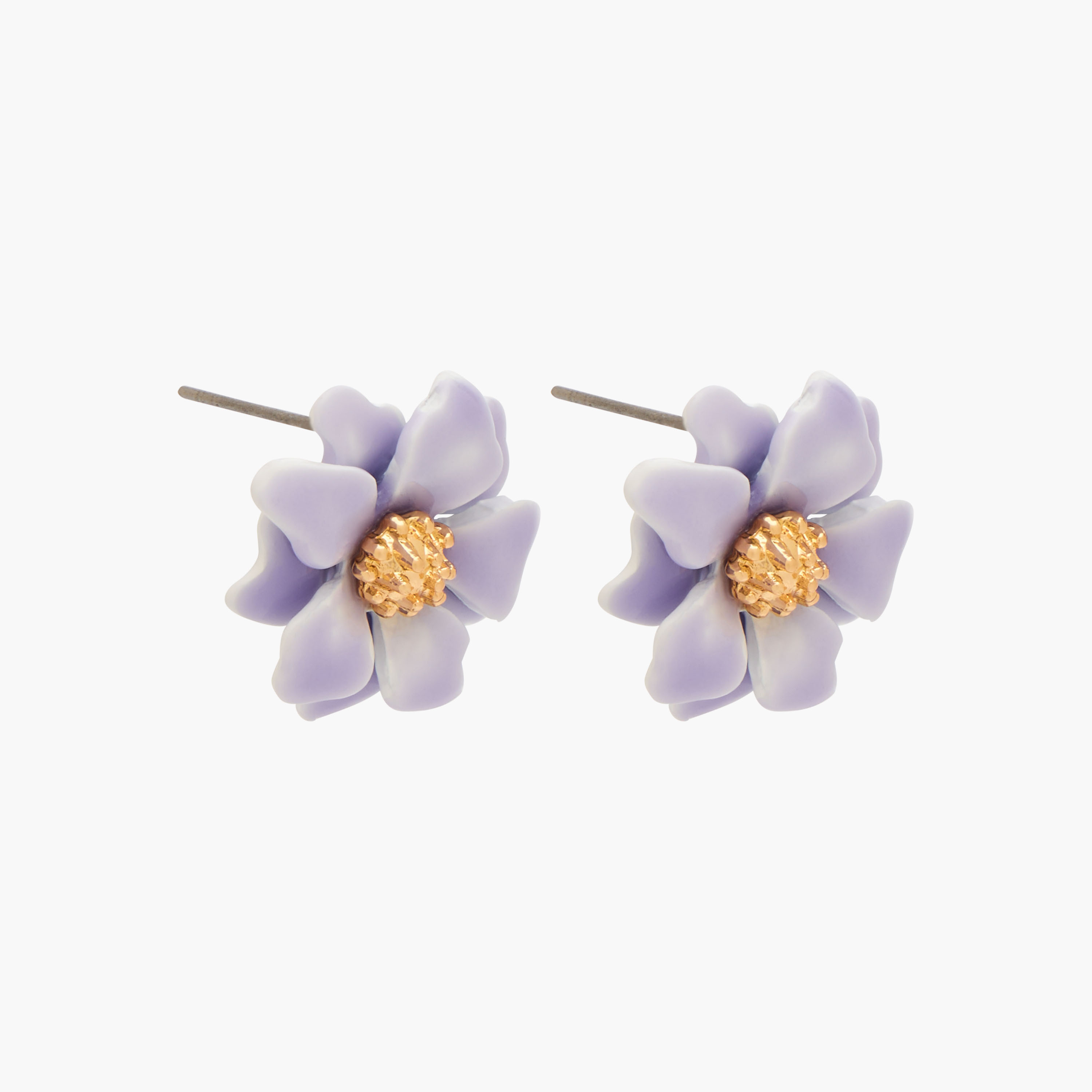 Gloo Pack of 3 Metallic Floral Stud Earrings with Pushback Closure-women-watchesandjewellery-jewellery-earrings-image-2