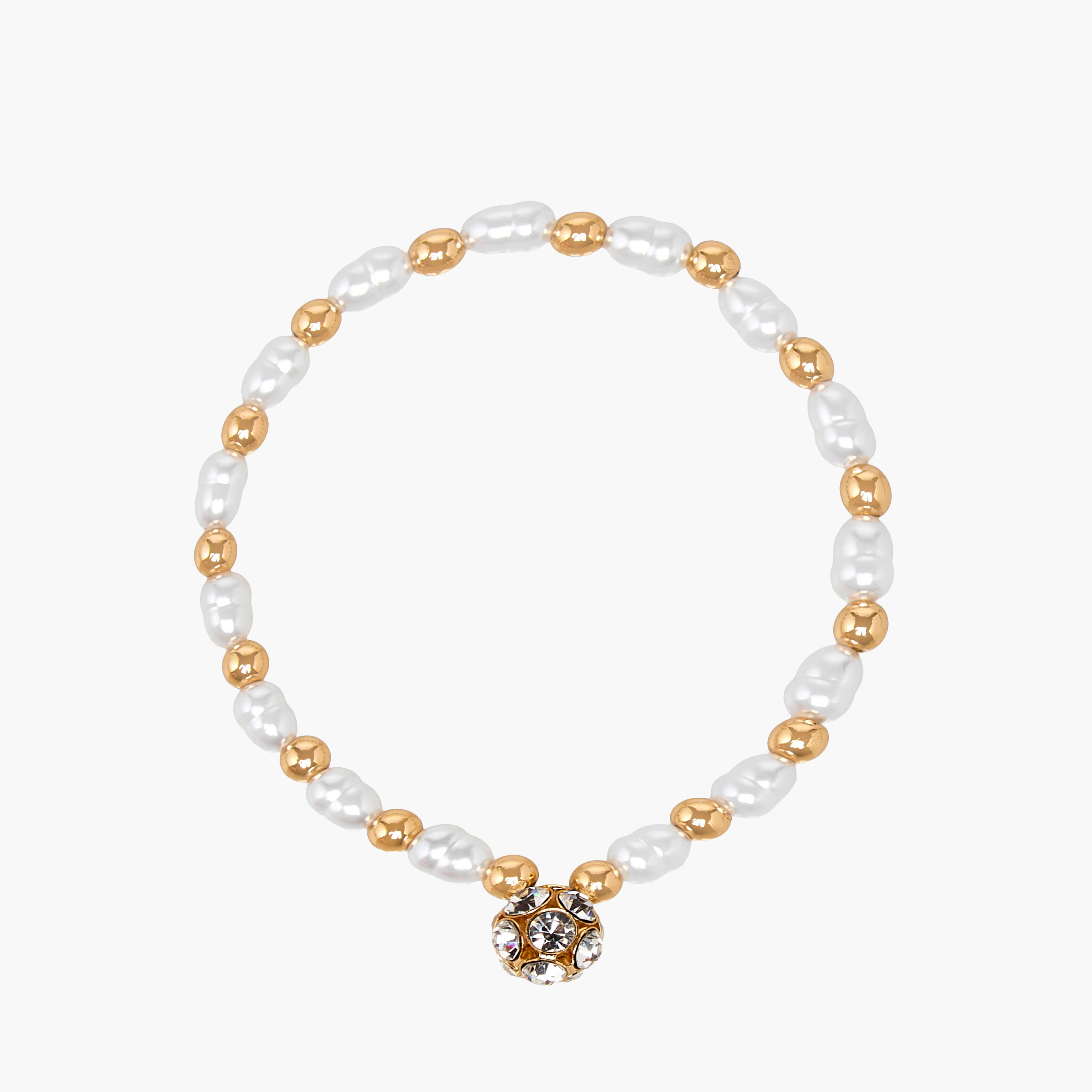طقم أساور ميتاليك 5 قطع مزينة من جلو-women-watchesandjewellery-jewellery-banglesandbracelets-image-10