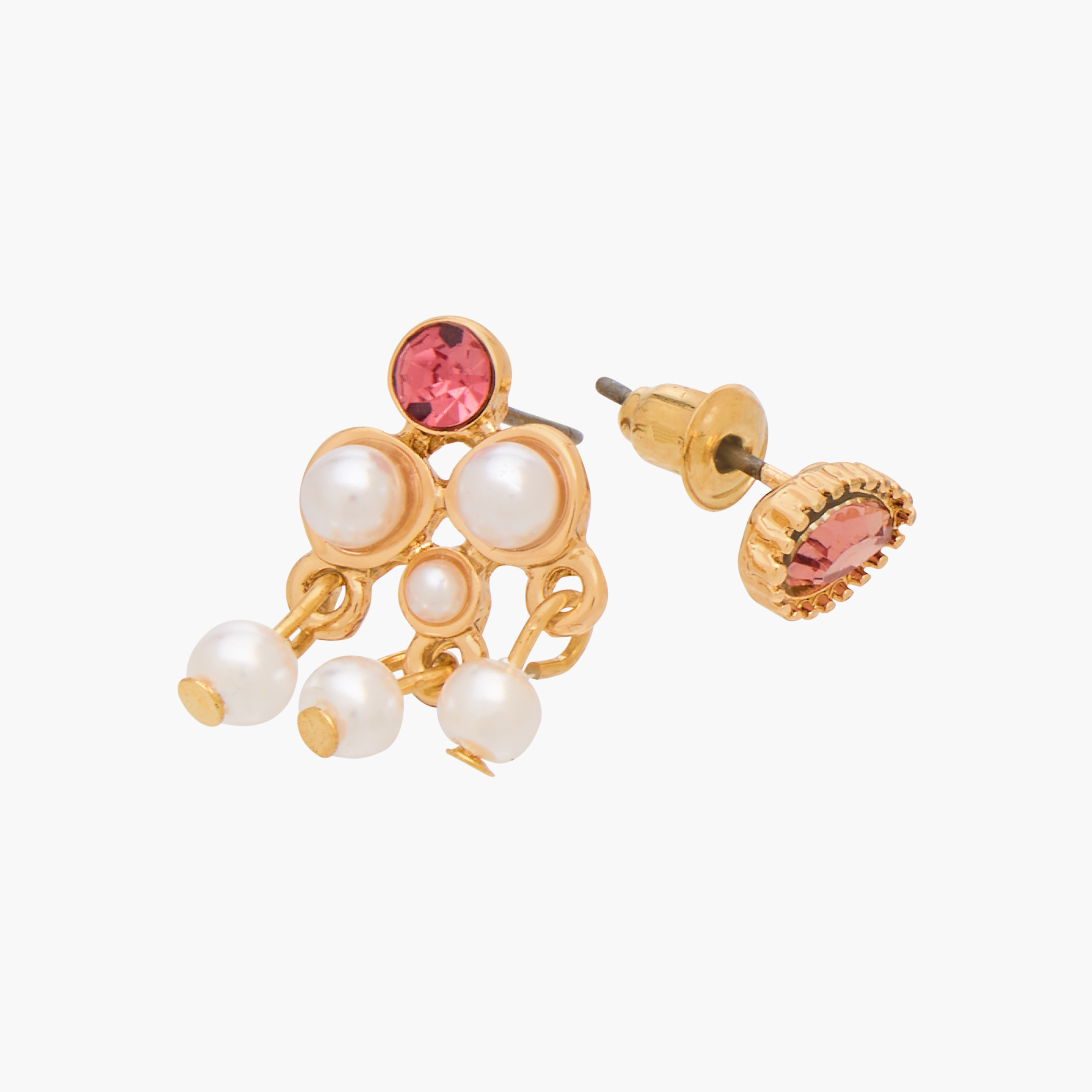 Gloo Pack of 6 Metallic Assorted Earrings with Pushback Closure-women-watchesandjewellery-jewellery-earrings-image-4