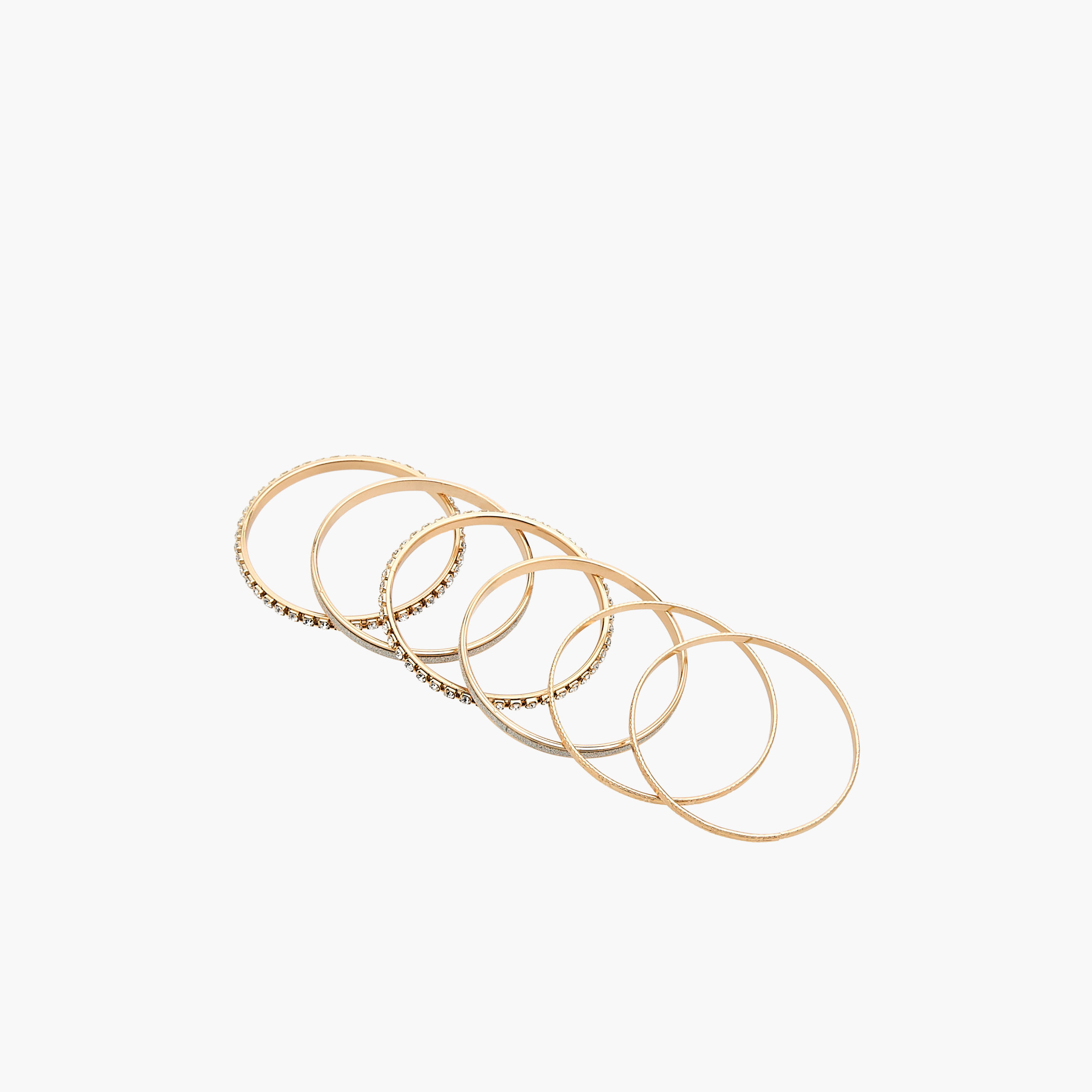 Gloo Pack of 6 Metal Gold Finish Assorted Bangle-women-watchesandjewellery-jewellery-banglesandbracelets-image-14