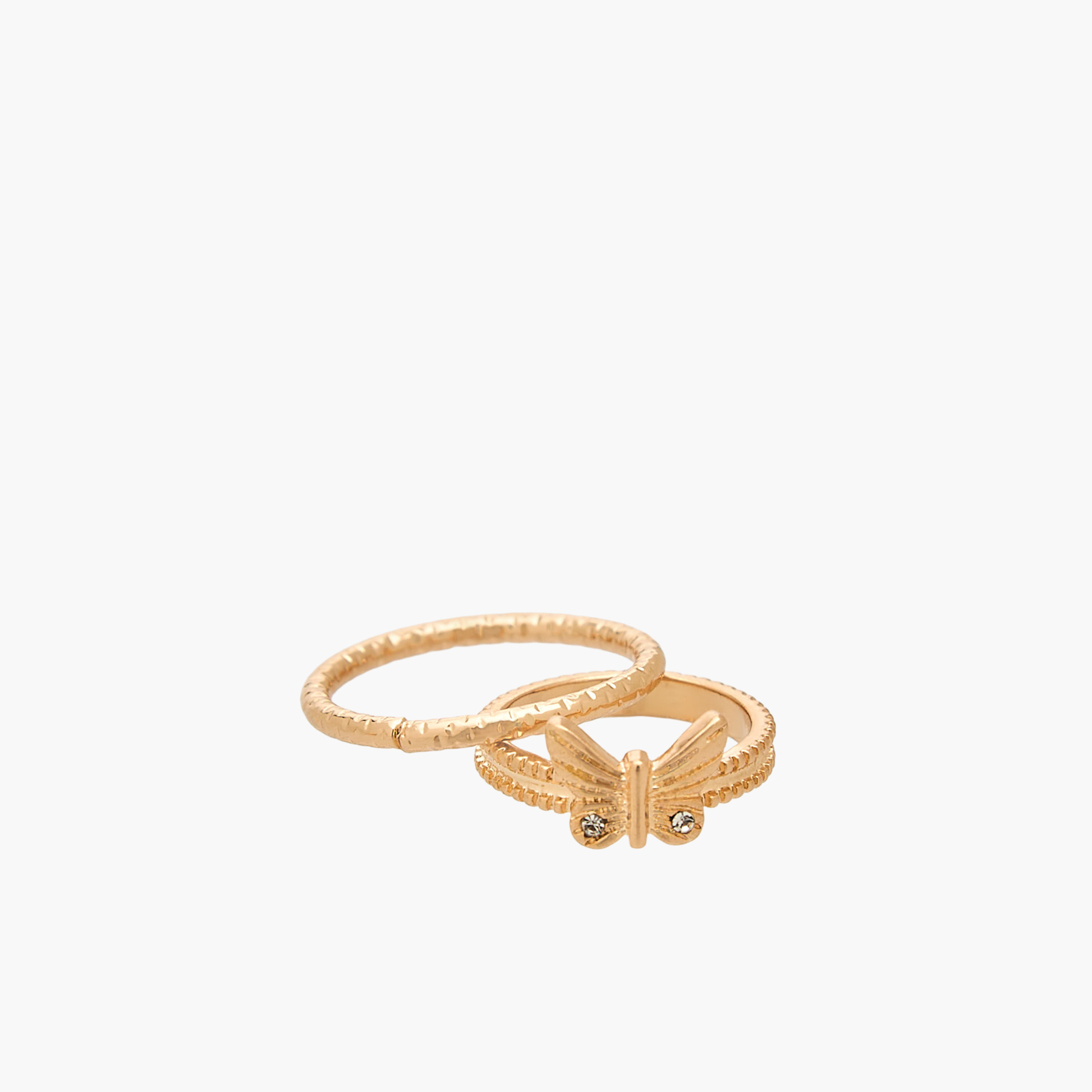 Gloo Pack of 8 Metallic Ring-women-watchesandjewellery-jewellery-rings-image-11