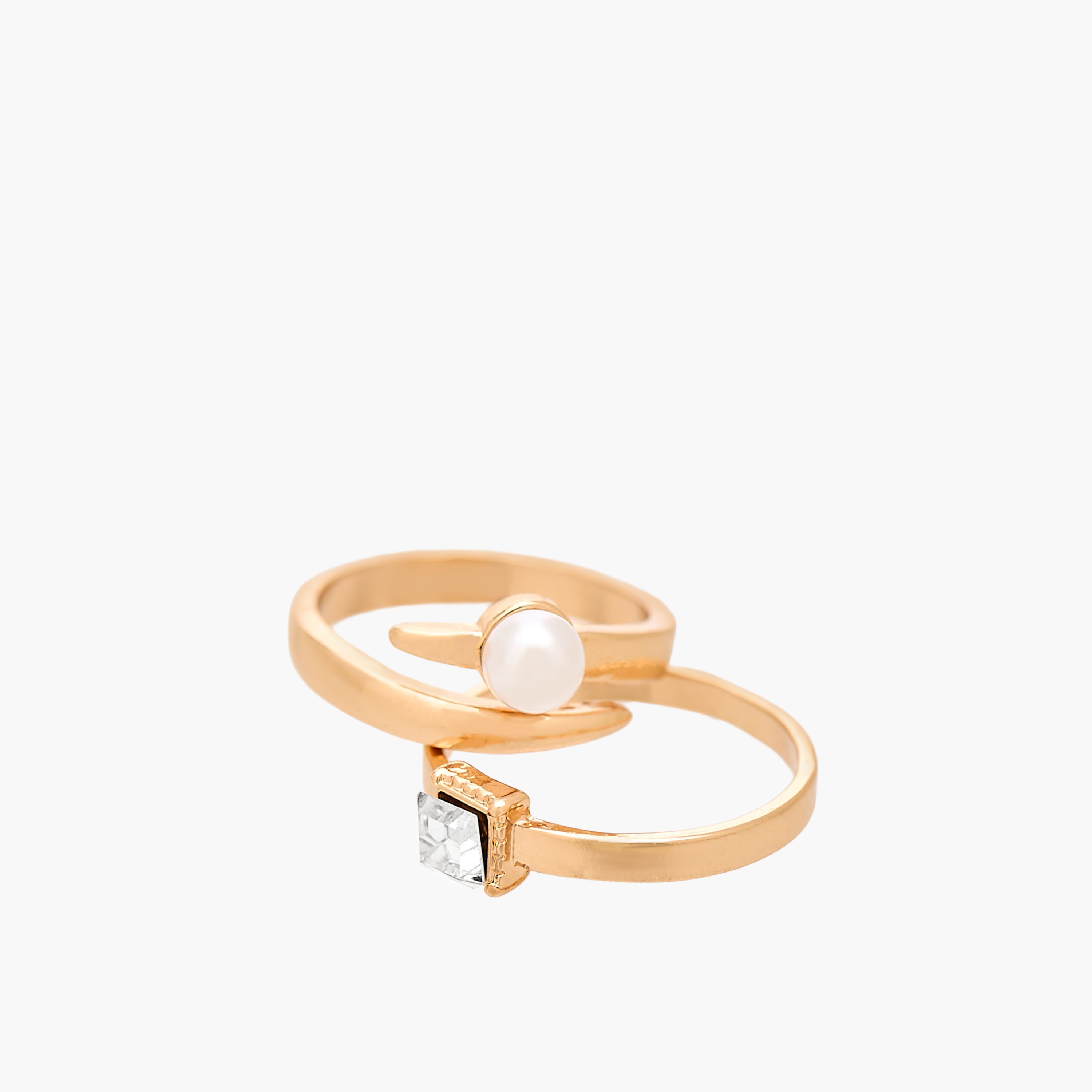 Gloo Pack of 8 Metallic Ring-women-watchesandjewellery-jewellery-rings-image-11