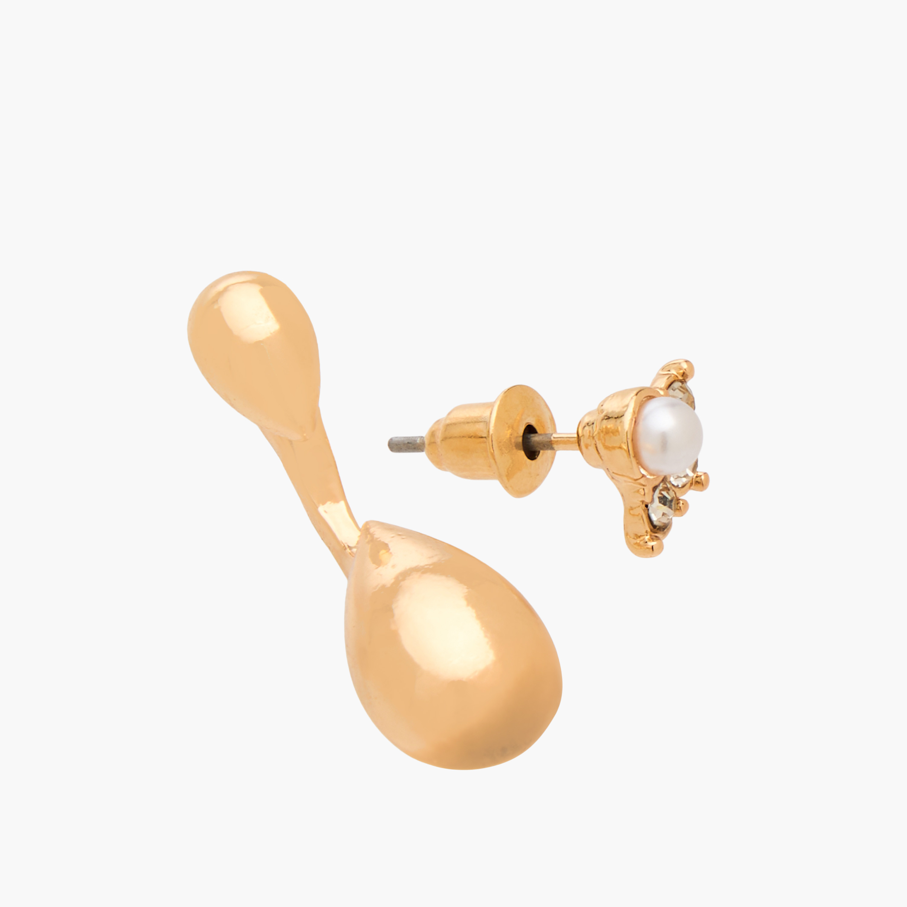 Gloo Pack of 9 Gold Finish Embellished Earrings with Pushback Closure-women-watchesandjewellery-jewellery-earrings-image-3