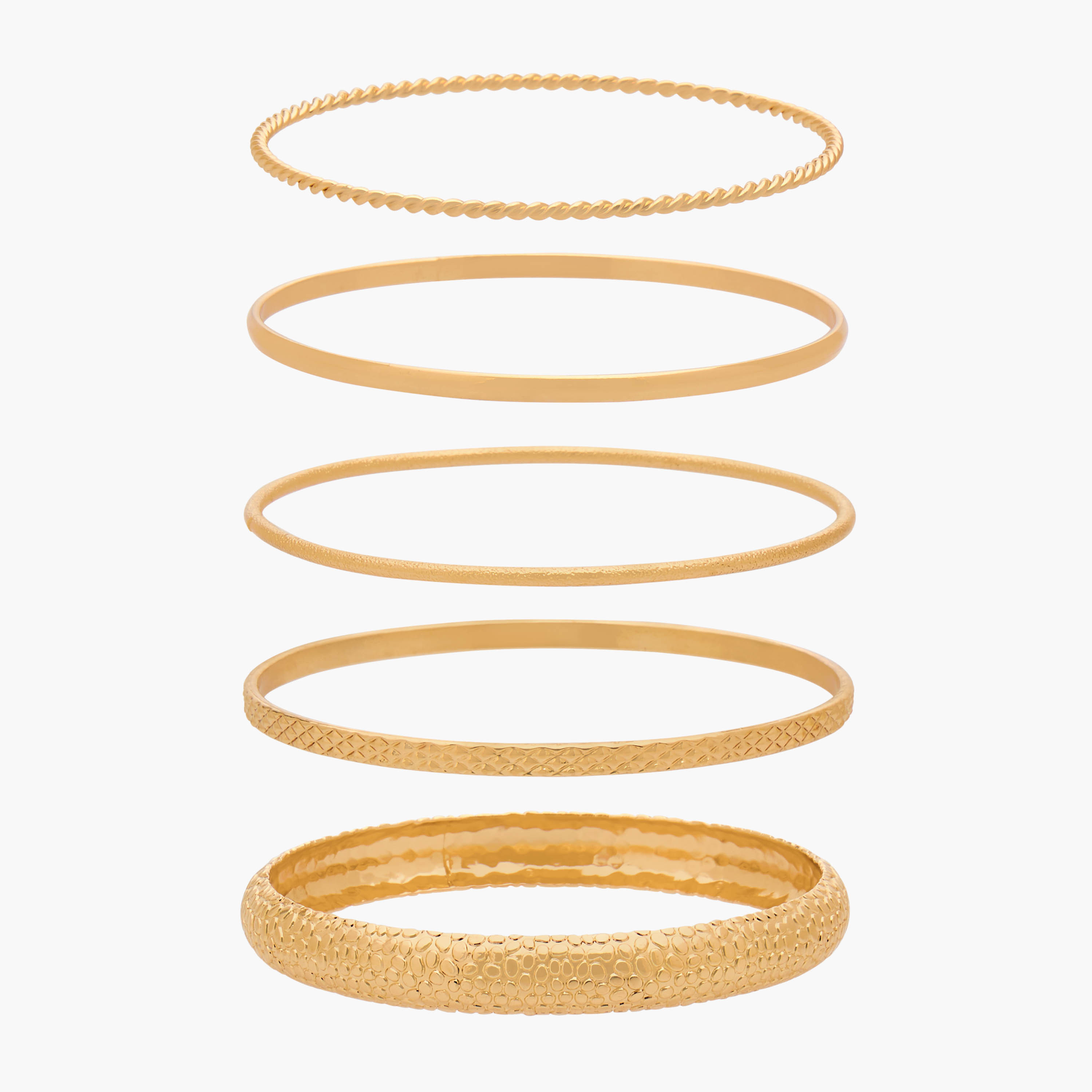 Gloo Pack of 5 Metal Assorted Bangle-women-watchesandjewellery-jewellery-banglesandbracelets-image-1