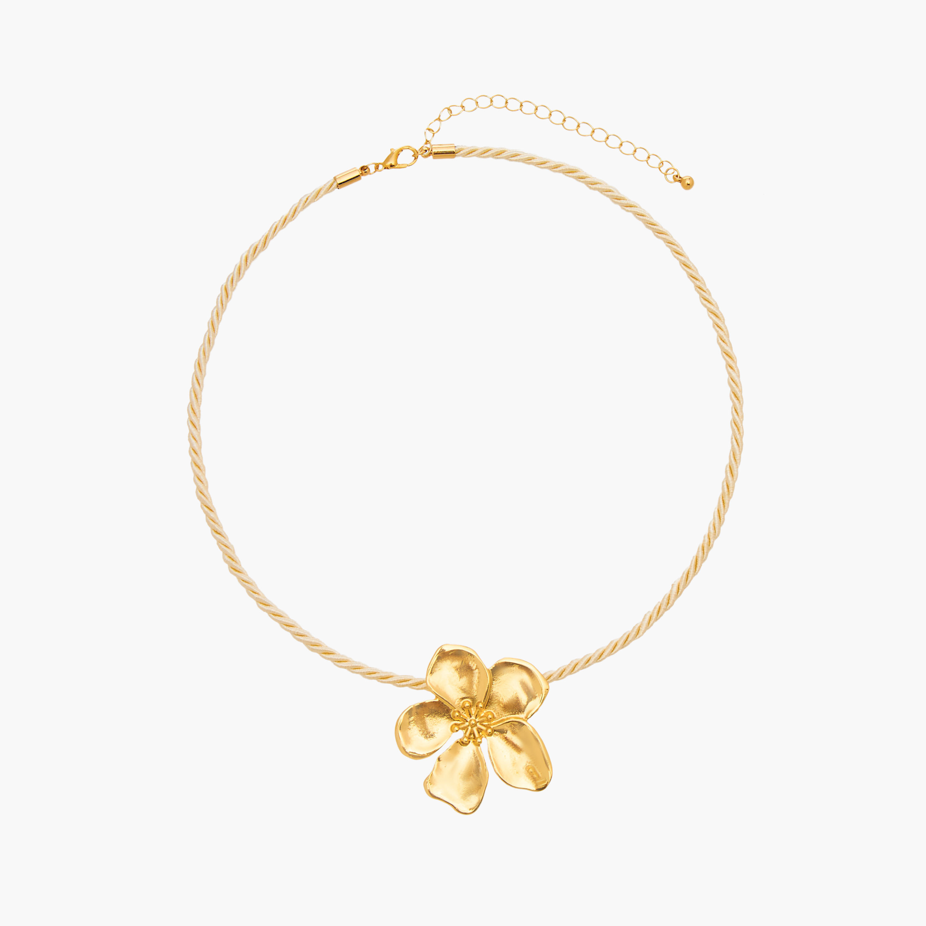 Gloo Metal Pendant Necklace with Floral Accent-women-watchesandjewellery-jewellery-necklacesandpendants-image-1