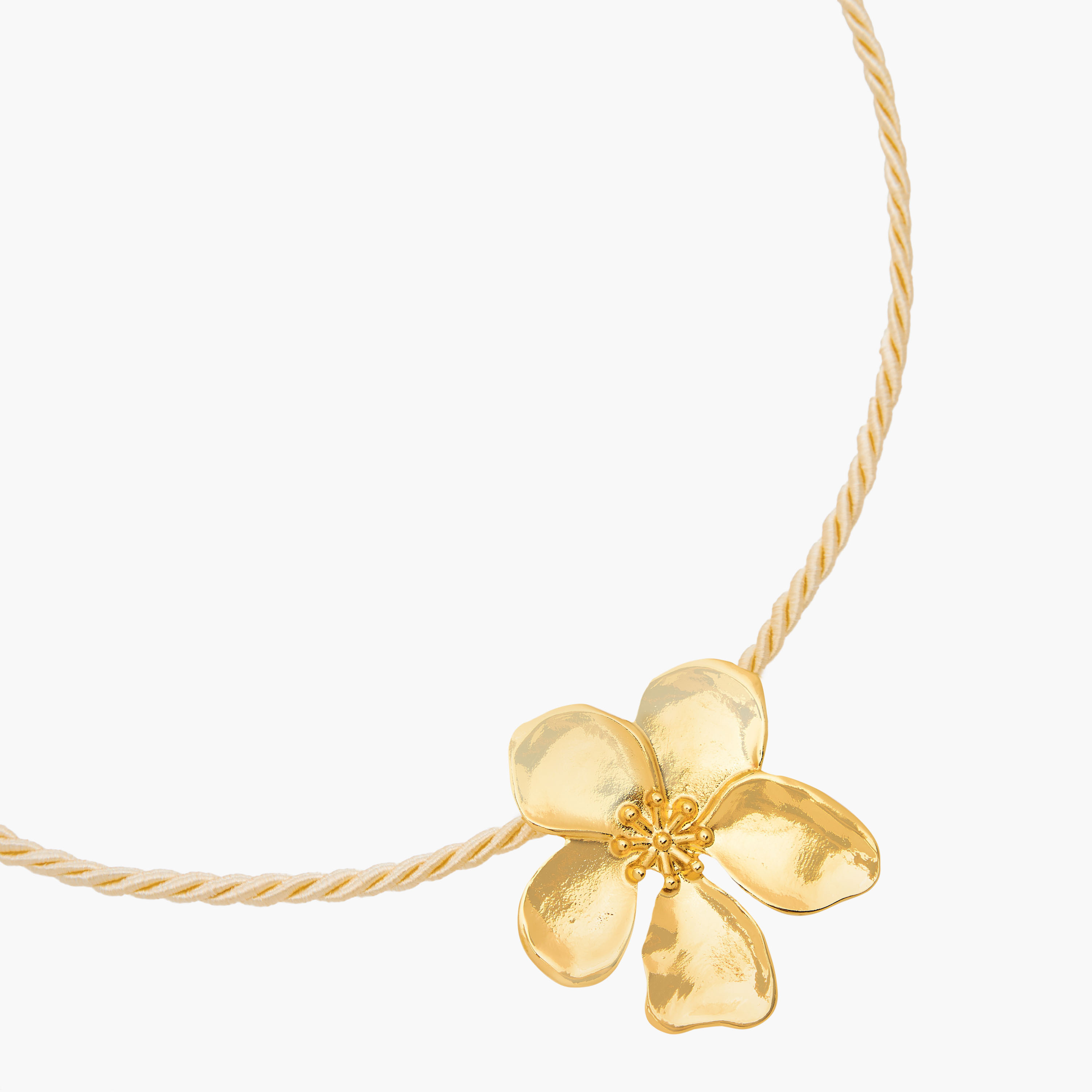Gloo Metal Pendant Necklace with Floral Accent-women-watchesandjewellery-jewellery-necklacesandpendants-image-2