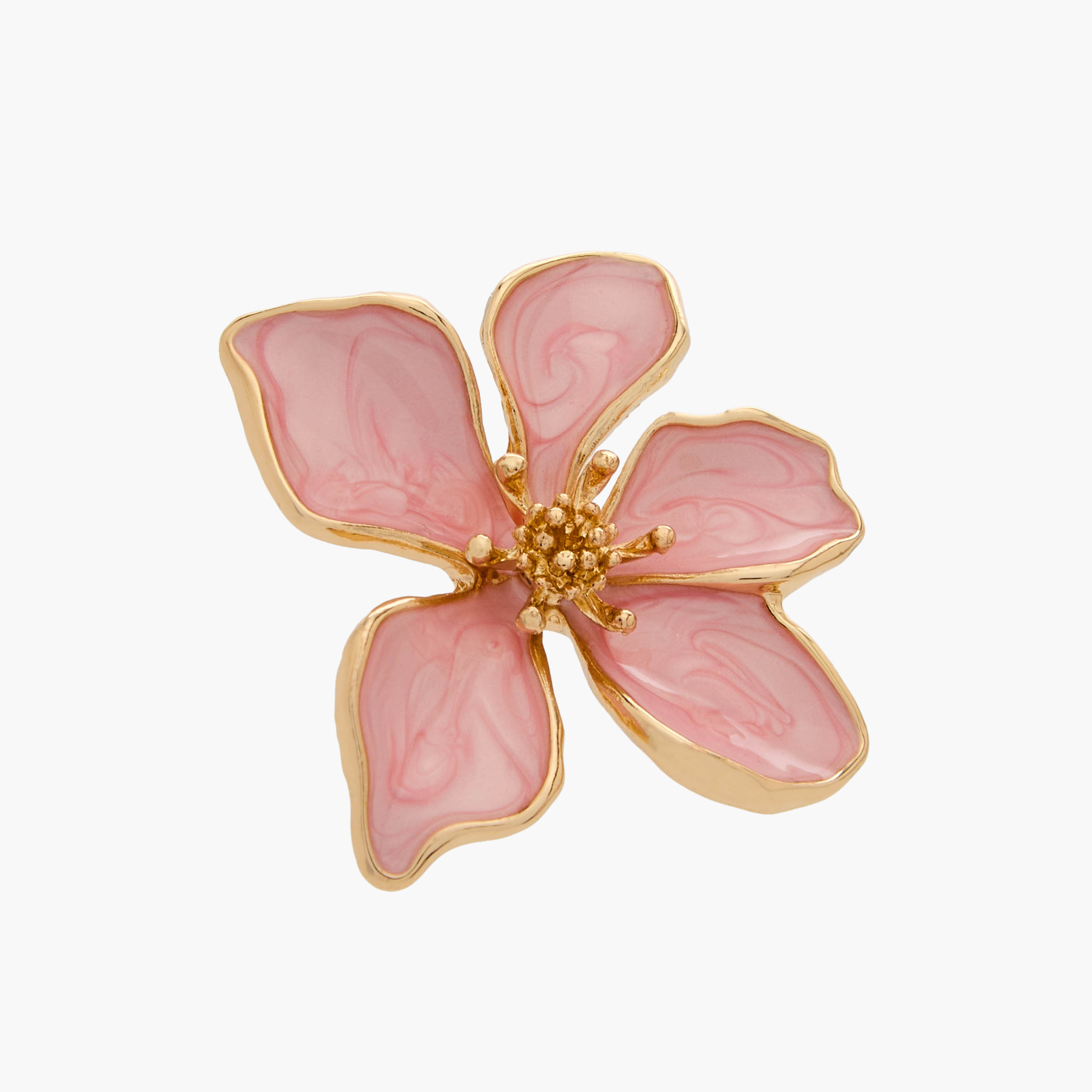 Gloo Metallic Floral Stud Earrings with Pushback Closure-women-watchesandjewellery-jewellery-earrings-image-4