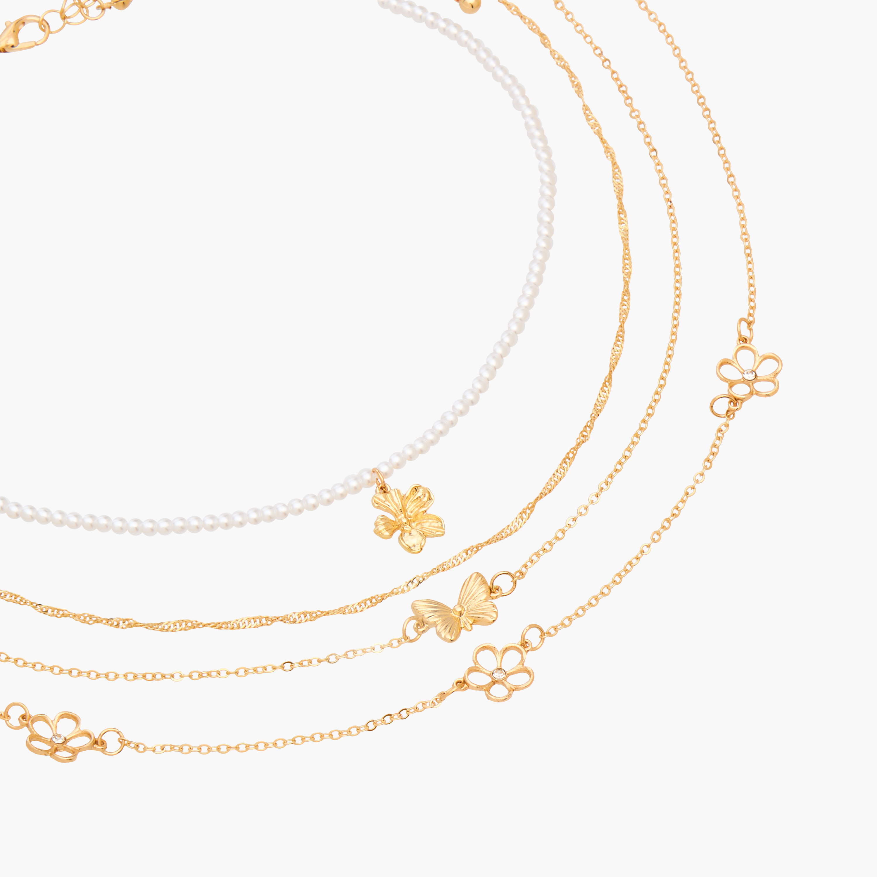 أعقاد سلسلة ميتاليك من جلو - عبوة 4 قطع-women-watchesandjewellery-jewellery-necklacesandpendants-image-6