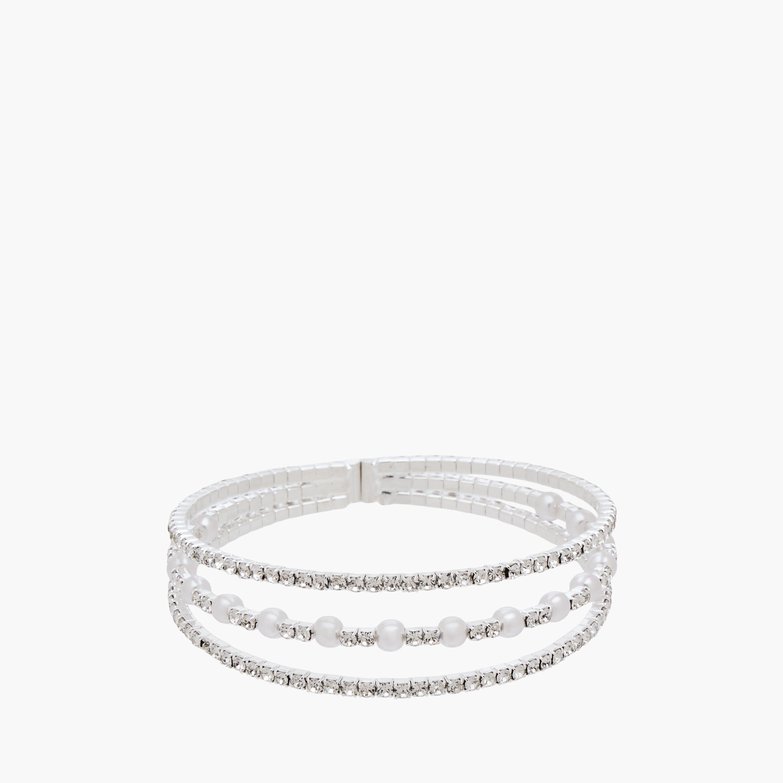 Gloo Pearl Embellished Cuff Bracelet-women-watchesandjewellery-jewellery-banglesandbracelets-image-1