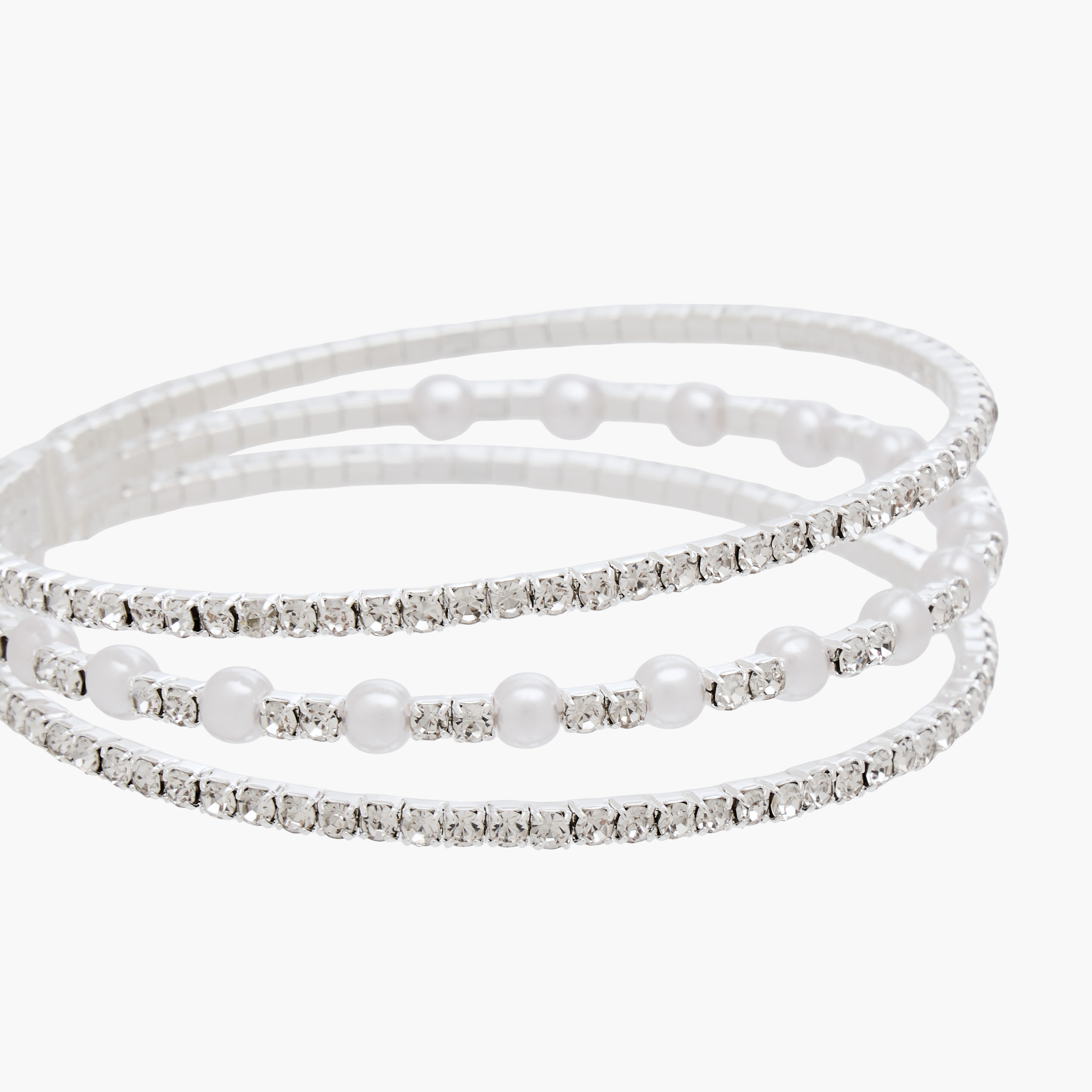 Gloo Pearl Embellished Cuff Bracelet-women-watchesandjewellery-jewellery-banglesandbracelets-image-3