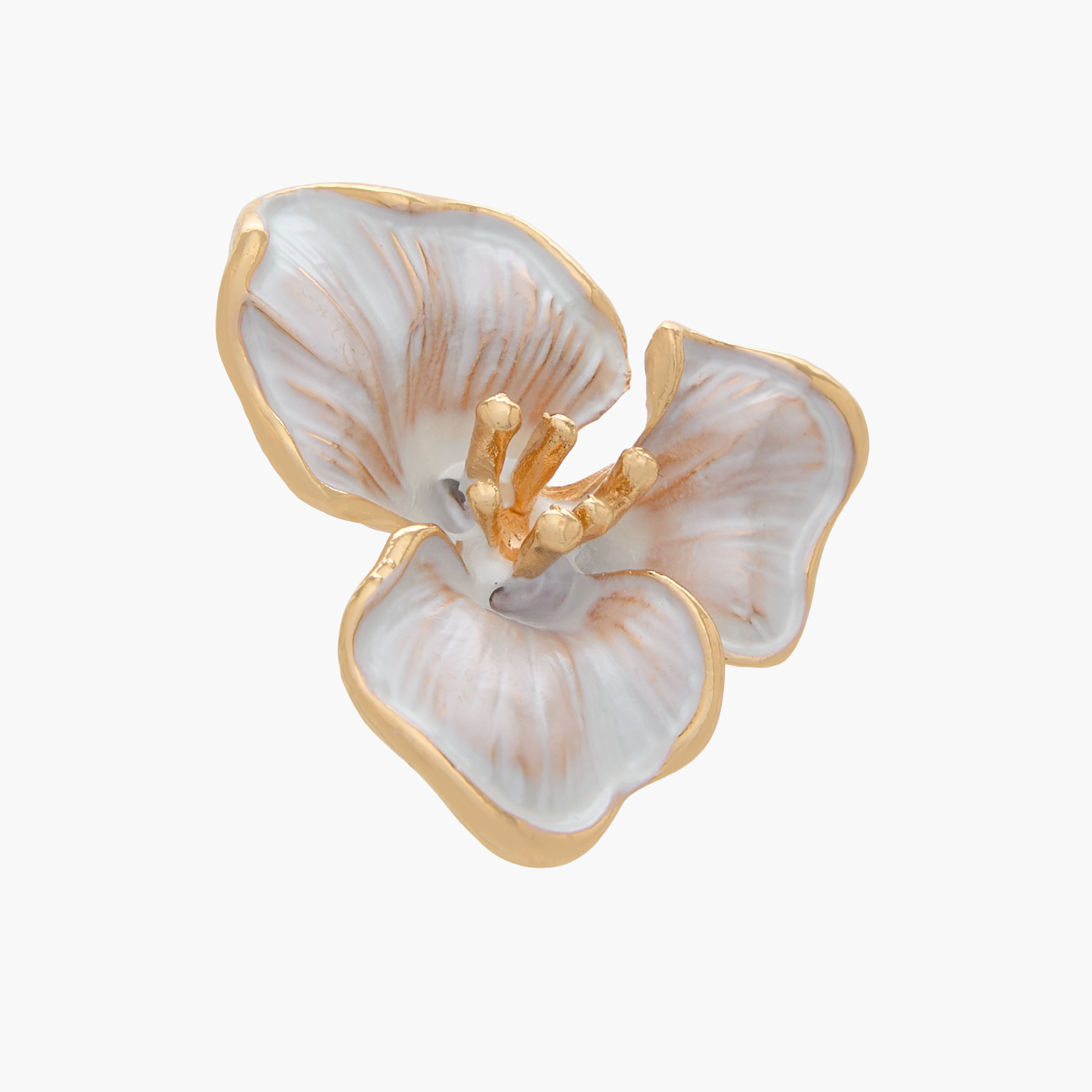 Metallic Floral Stud Earrings with Pushback Closure-women-watchesandjewellery-jewellery-earrings-image-4