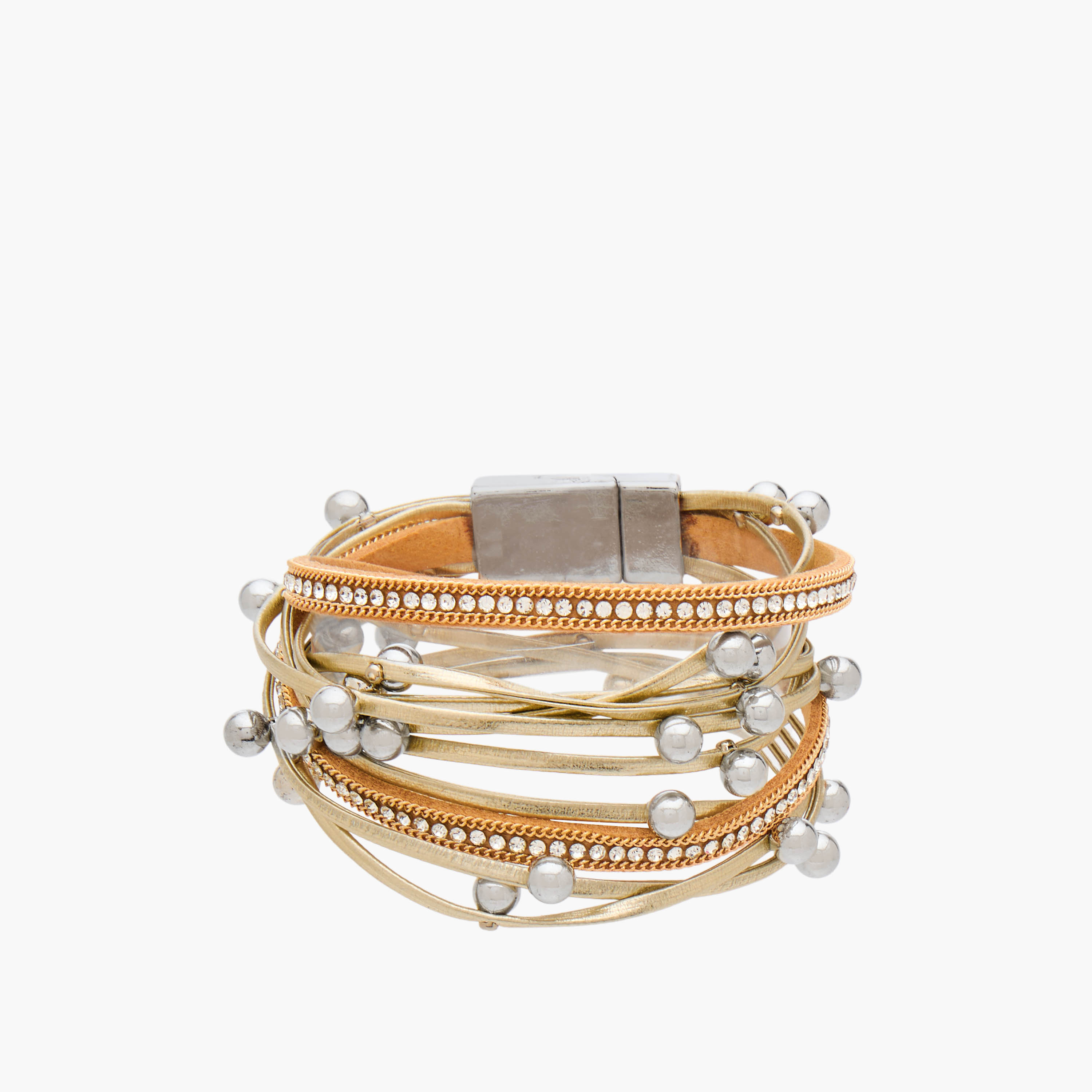 Gloo Metal Layered Bracelet-women-watchesandjewellery-jewellery-banglesandbracelets-image-1