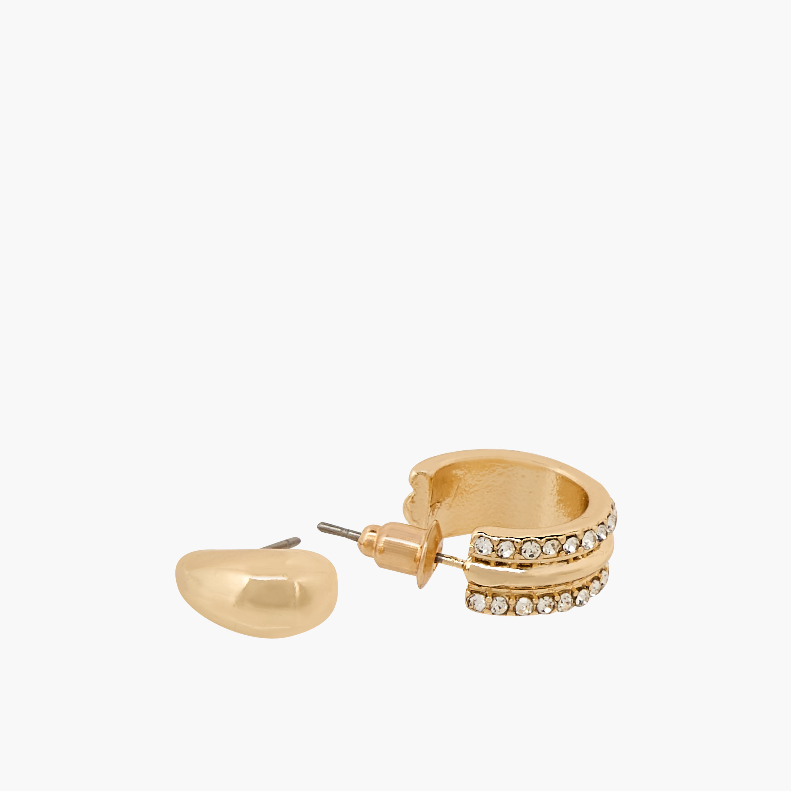 Pack of 6 Gold Tone Assorted Earrings with Pushback Closure-women-watchesandjewellery-jewellery-earrings-image-4