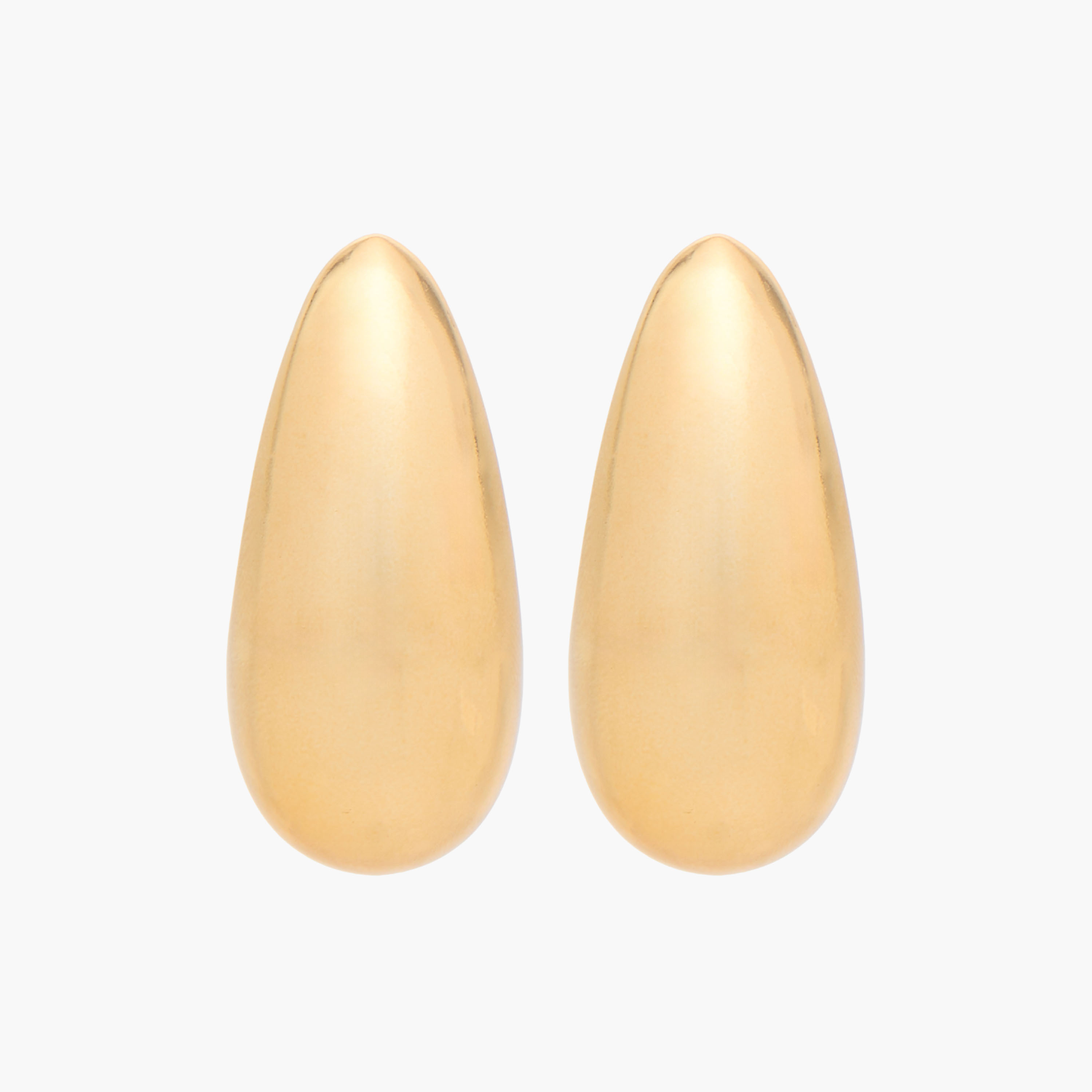 Gloo Gold Finish Chunky Hoop Earrings with Pushback Closure-women-watchesandjewellery-jewellery-earrings-image-1