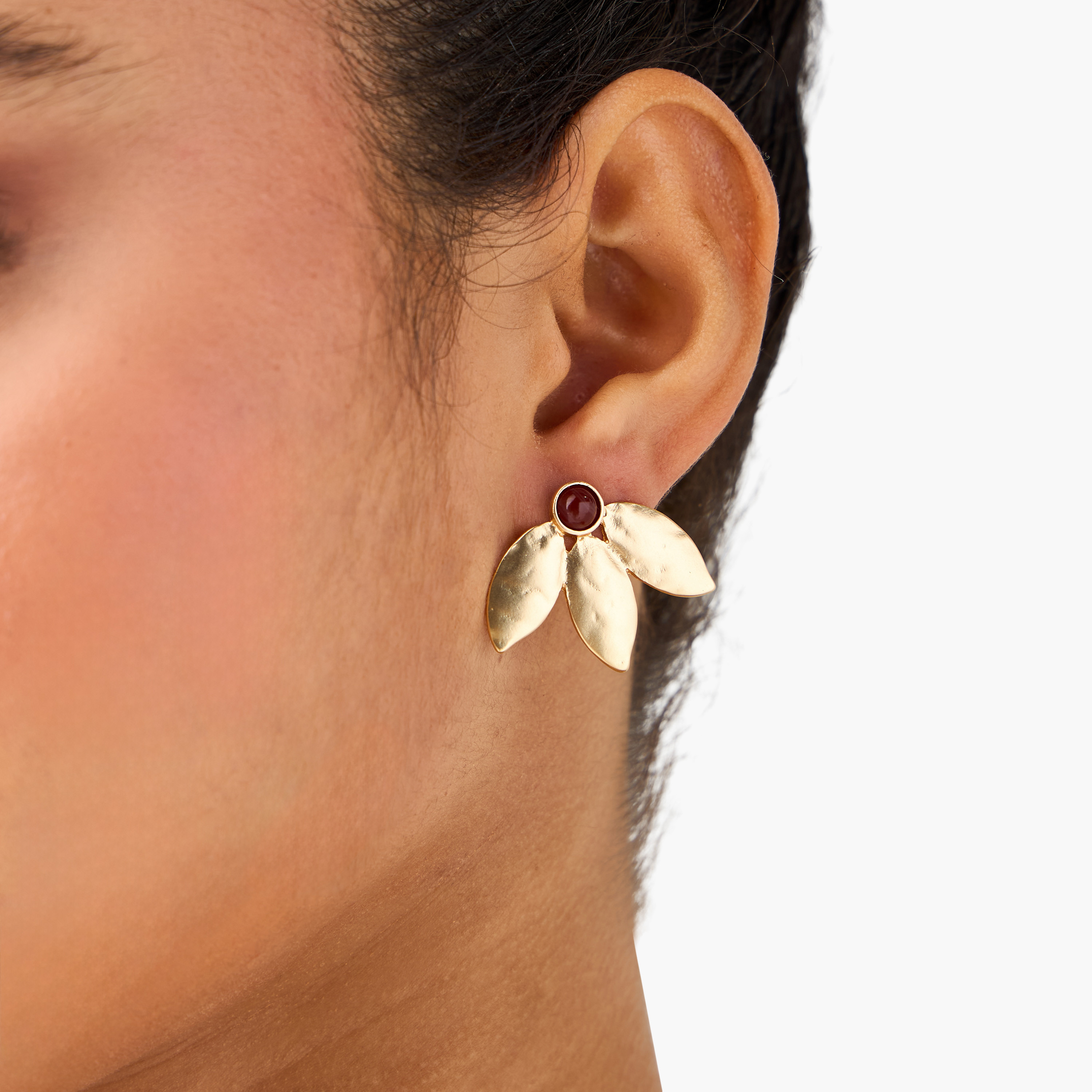 طقم من 3 أقراط مينا بمكبس إغلاق خلفي-women-watchesandjewellery-jewellery-earrings-image-2