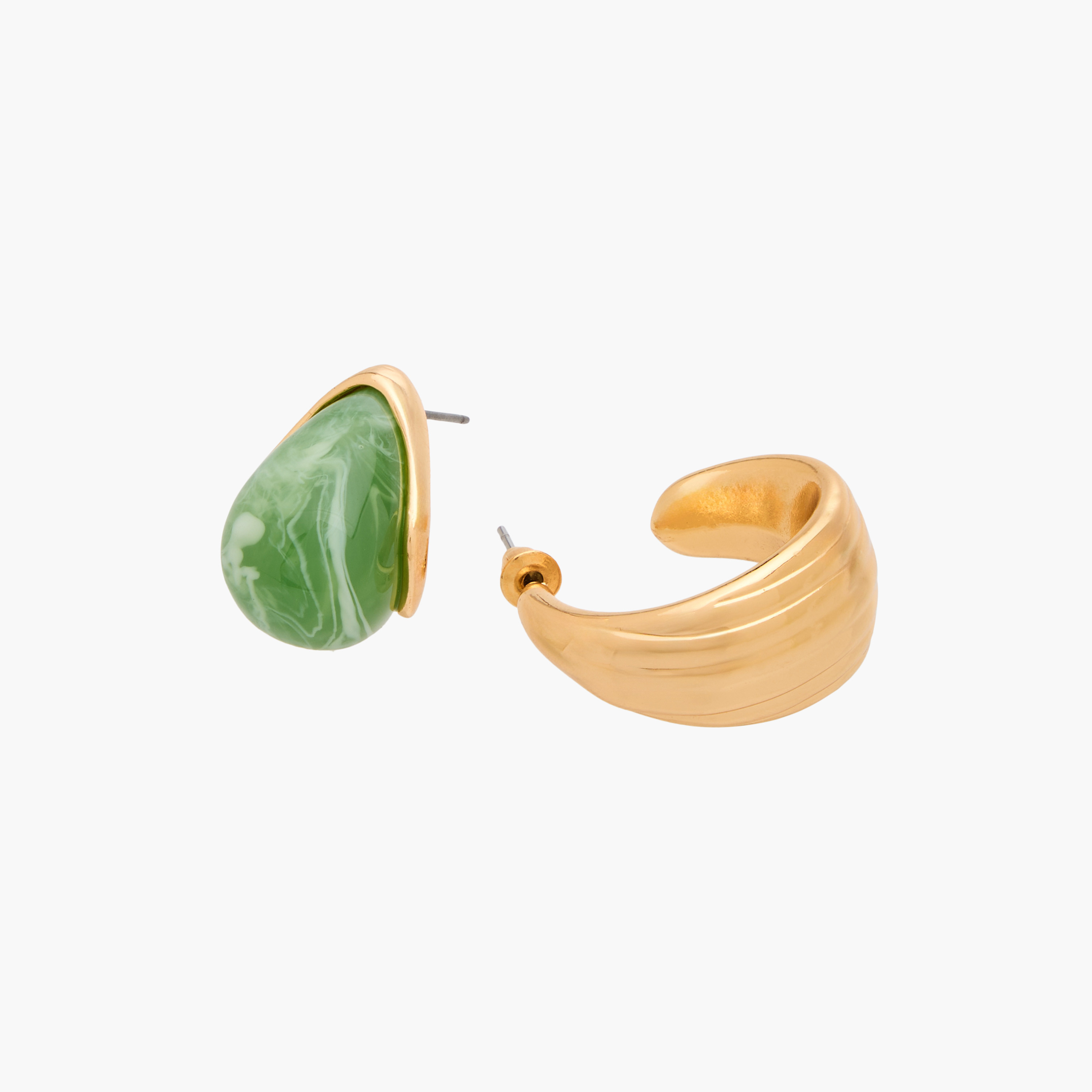 Pack of 3 Metallic Assorted Earrings with Pushback Closure-women-watchesandjewellery-jewellery-earrings-image-6