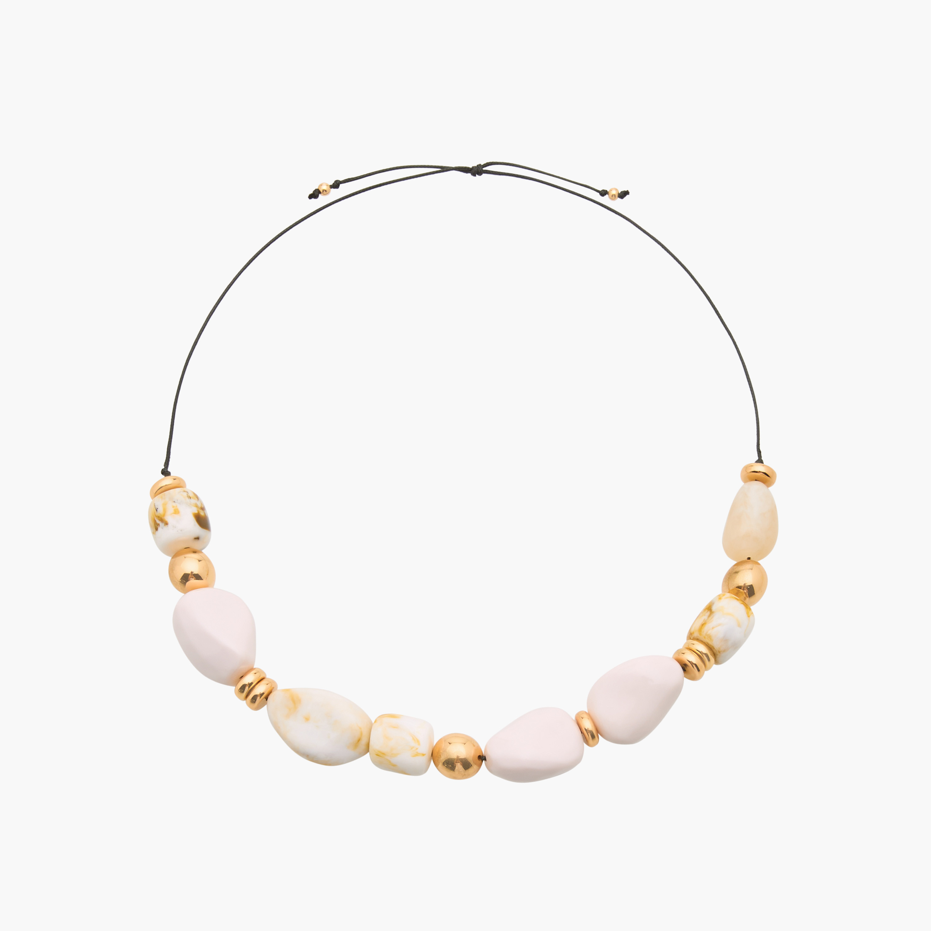 قلادة راتنج أنيقة بخرز معدني-women-watchesandjewellery-jewellery-necklacesandpendants-image-1