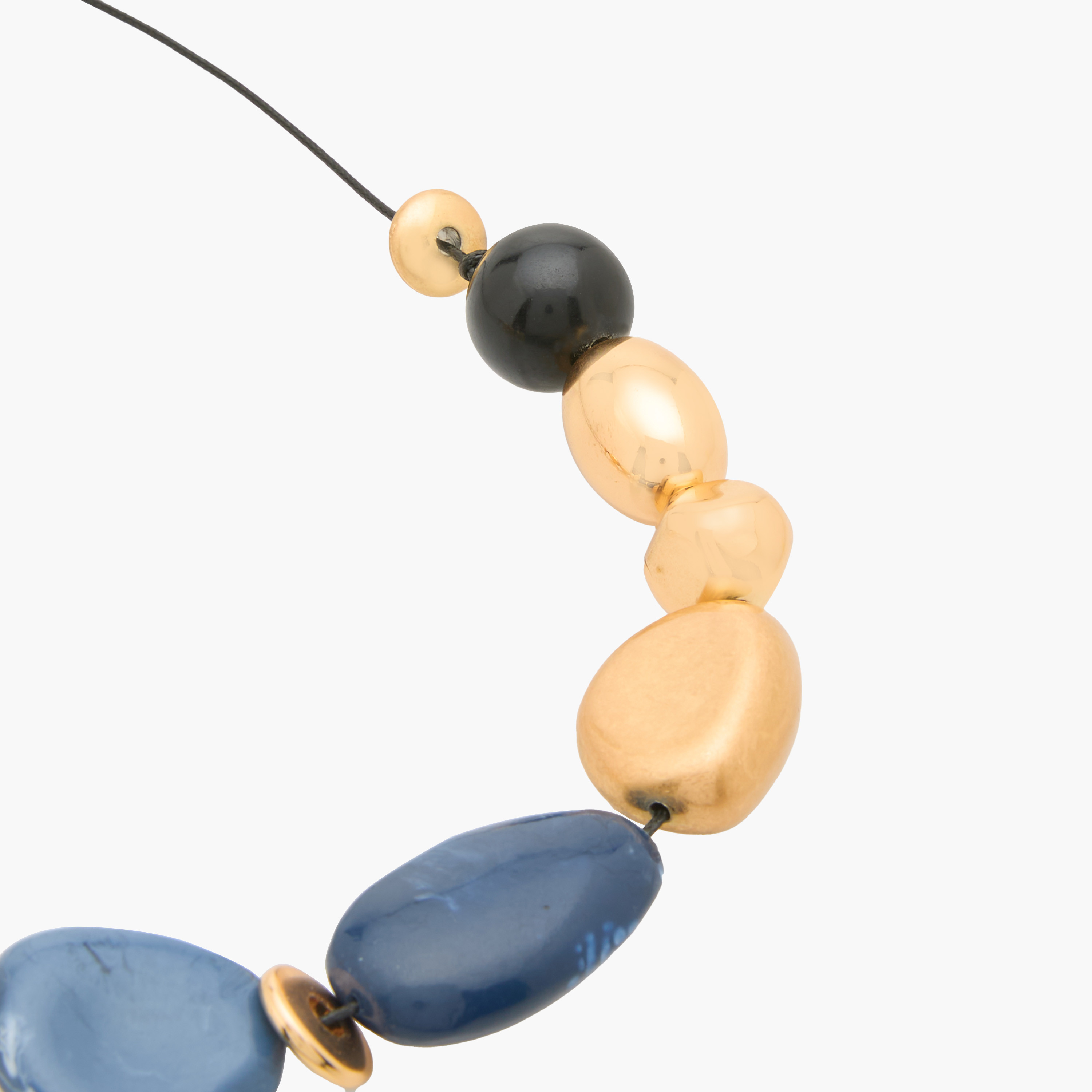 Metallic Beaded Necklace with Sliding Knot Closure-women-watchesandjewellery-jewellery-necklacesandpendants-image-3